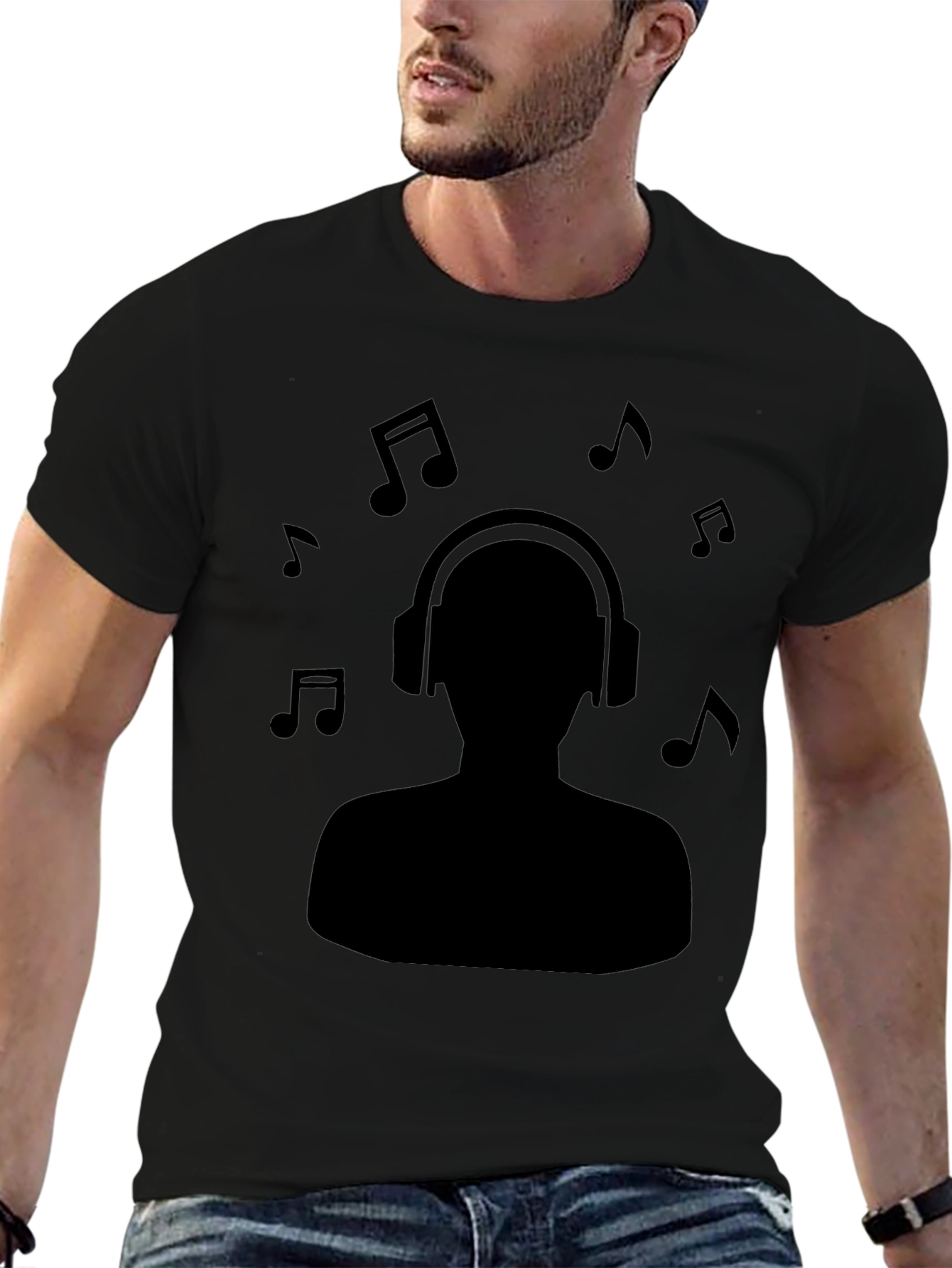 Music Lover Black T-Shirt