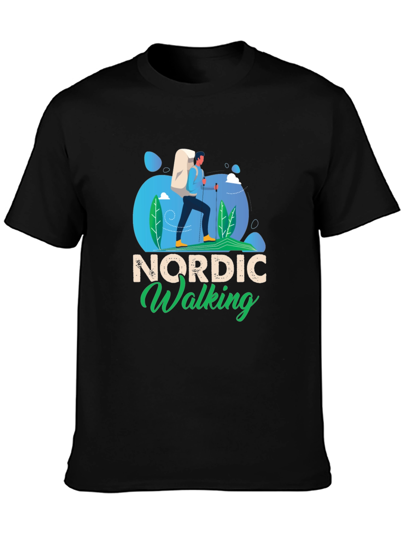 Nordic Walking Graphic Tee - Hiker Shirt