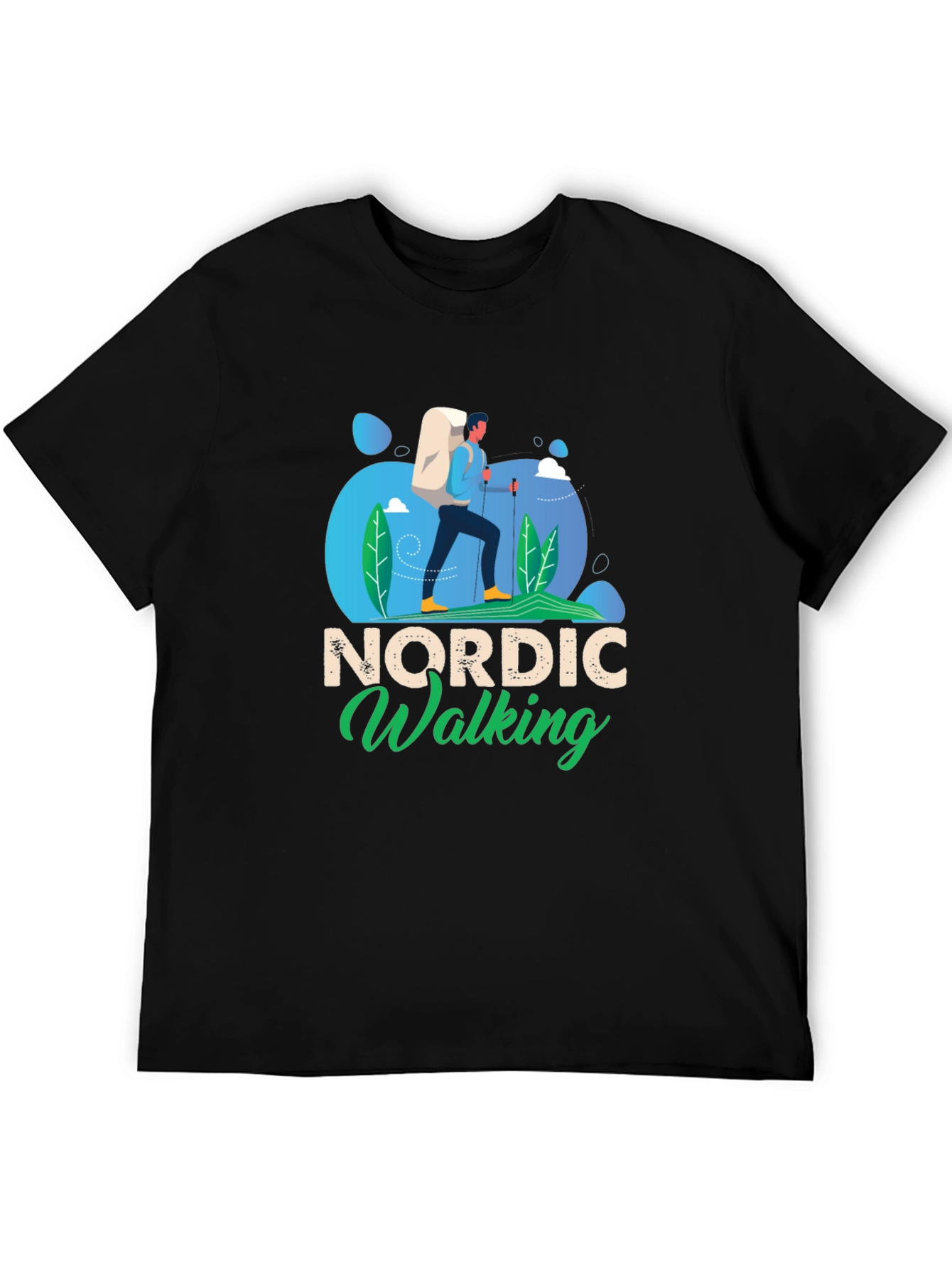 Nordic Walking Graphic Tee - Hiker Shirt