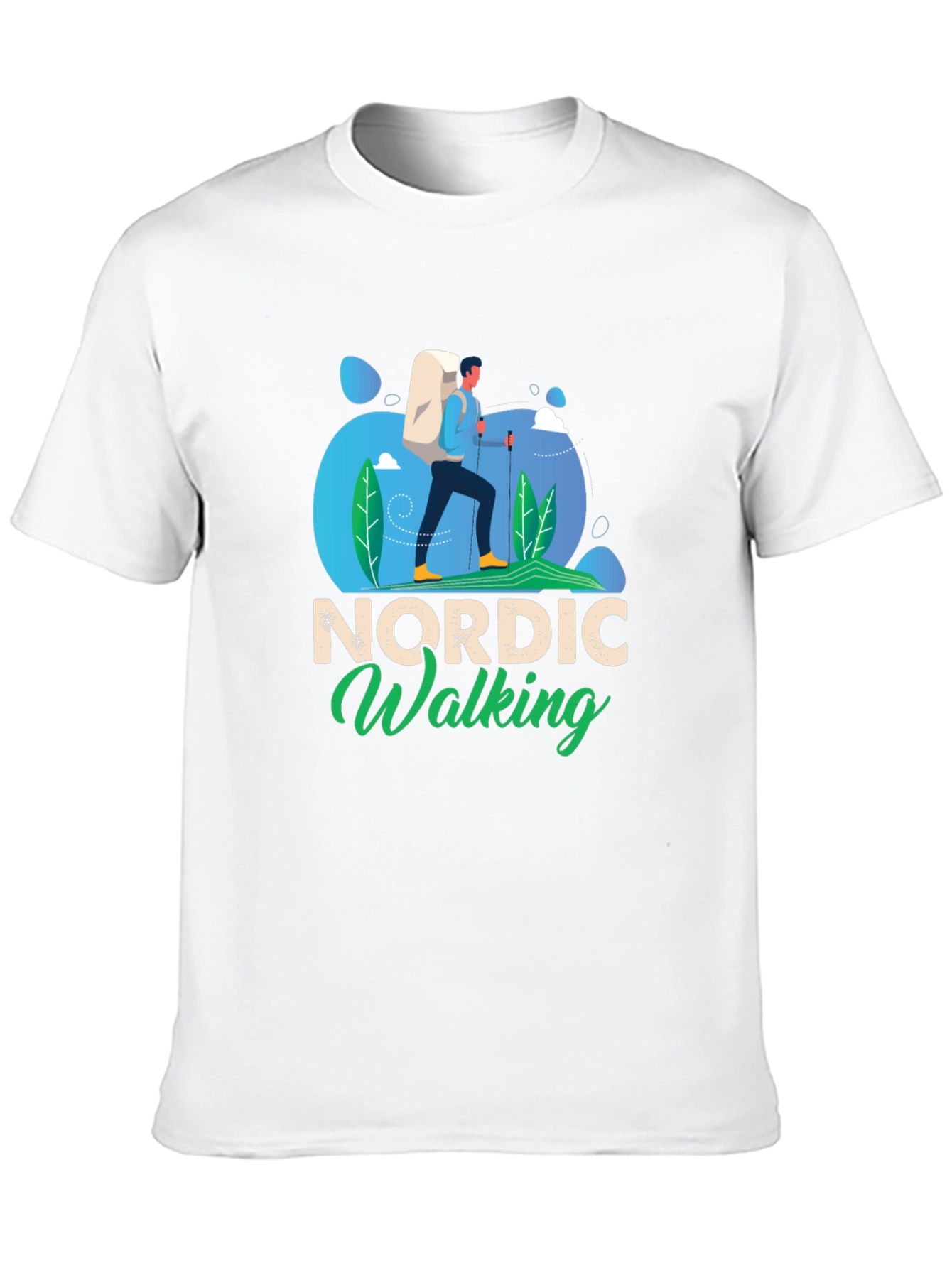 Nordic Walking Graphic Tee - Hiker Shirt
