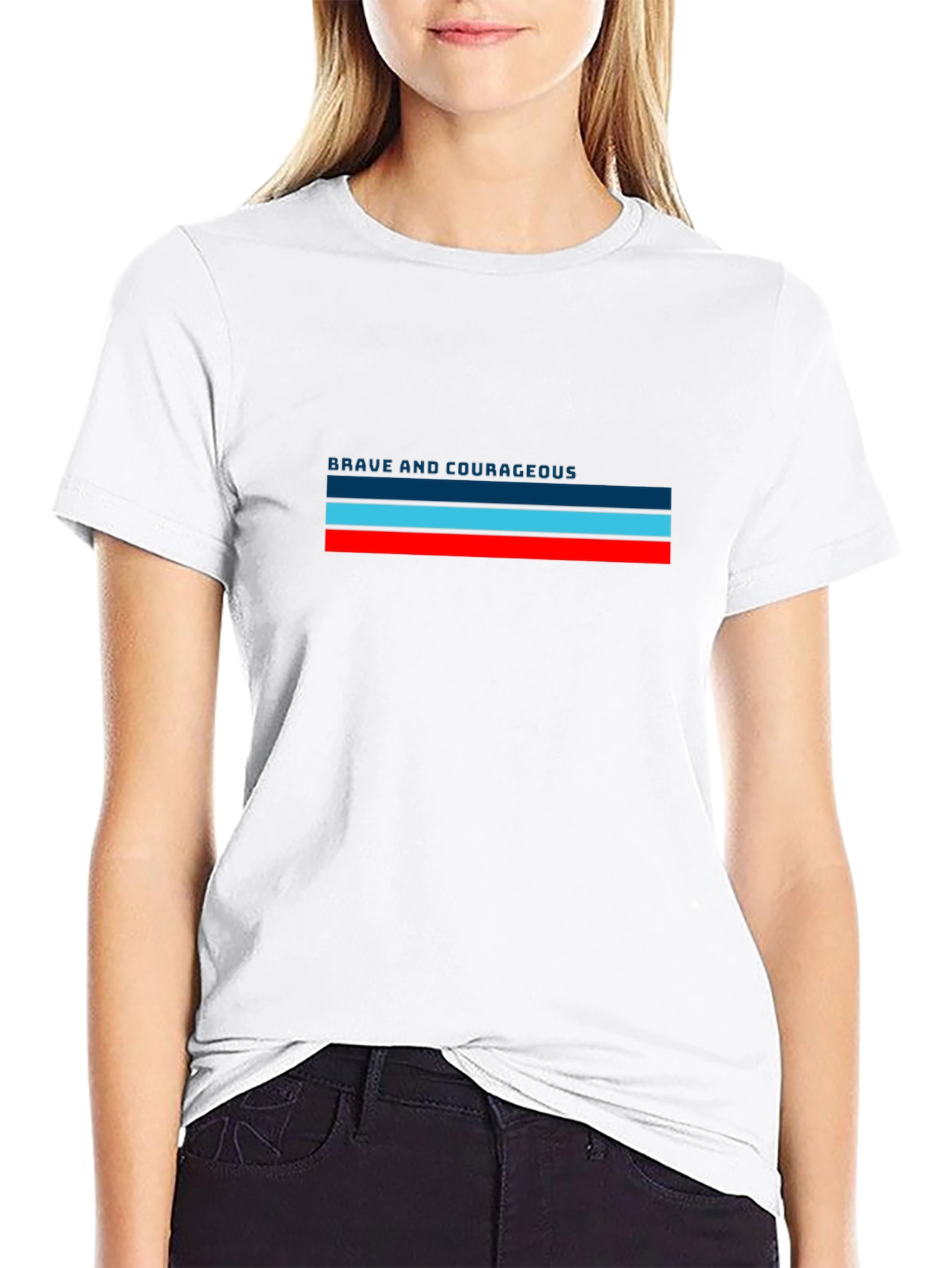 Brave & Courageous Striped T-Shirt