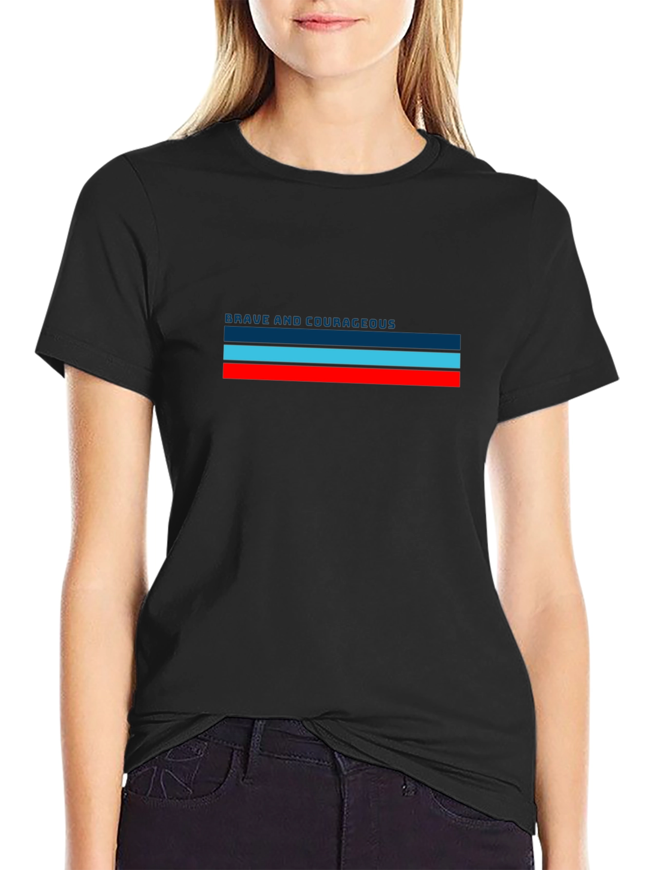 Brave & Courageous Striped T-Shirt