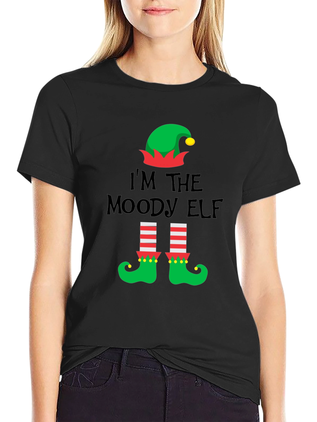 Moody Elf Christmas T-Shirt