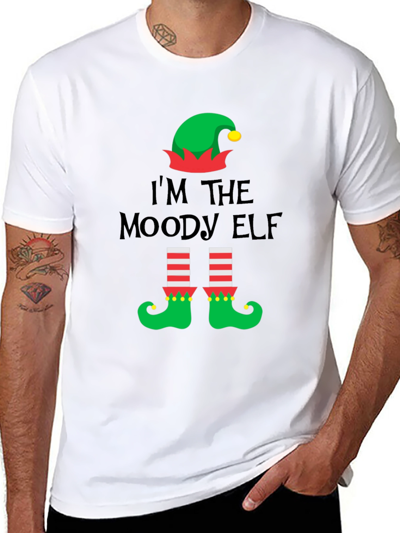 Moody Elf Christmas T-Shirt