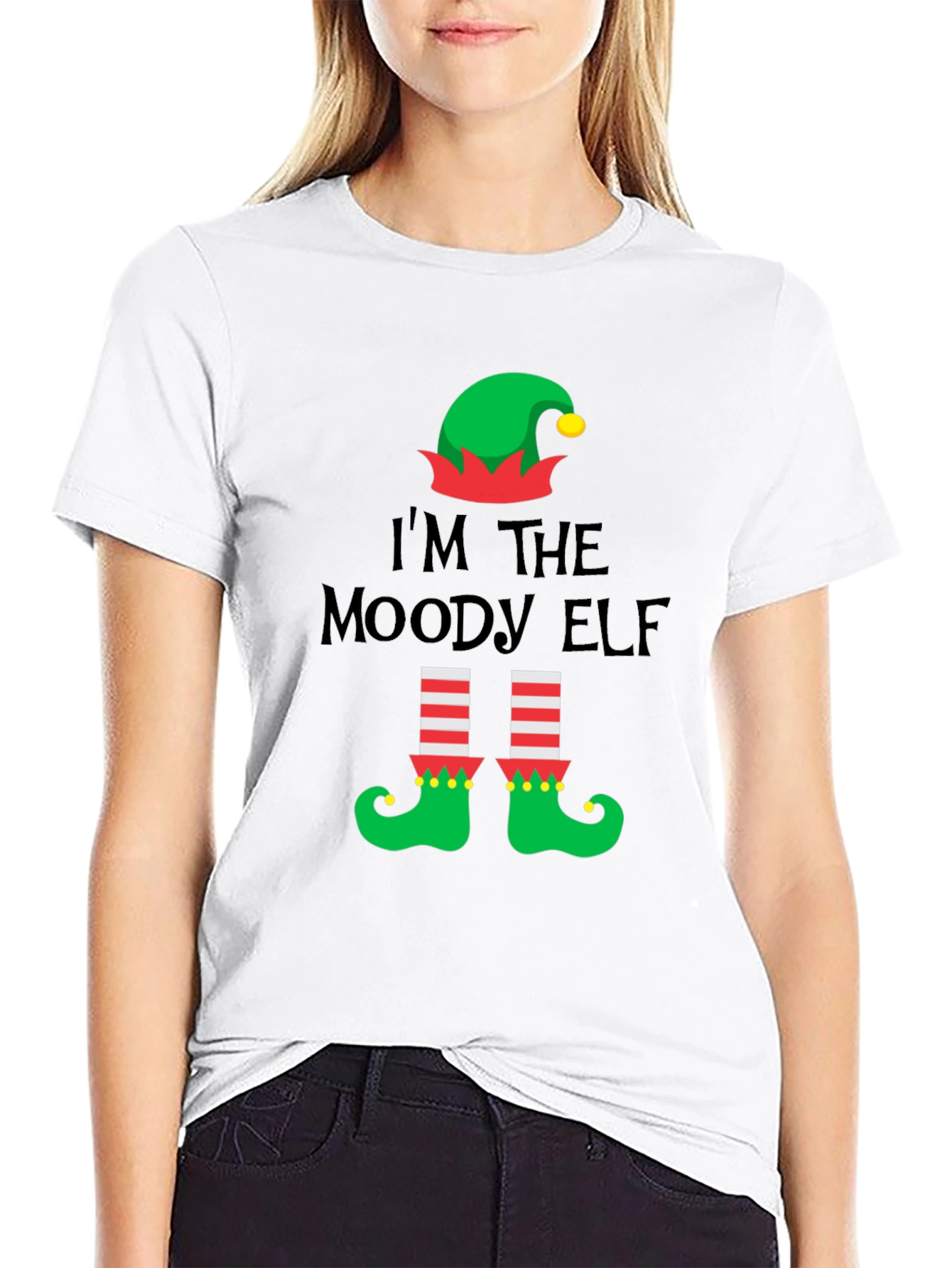 Moody Elf Christmas T-Shirt