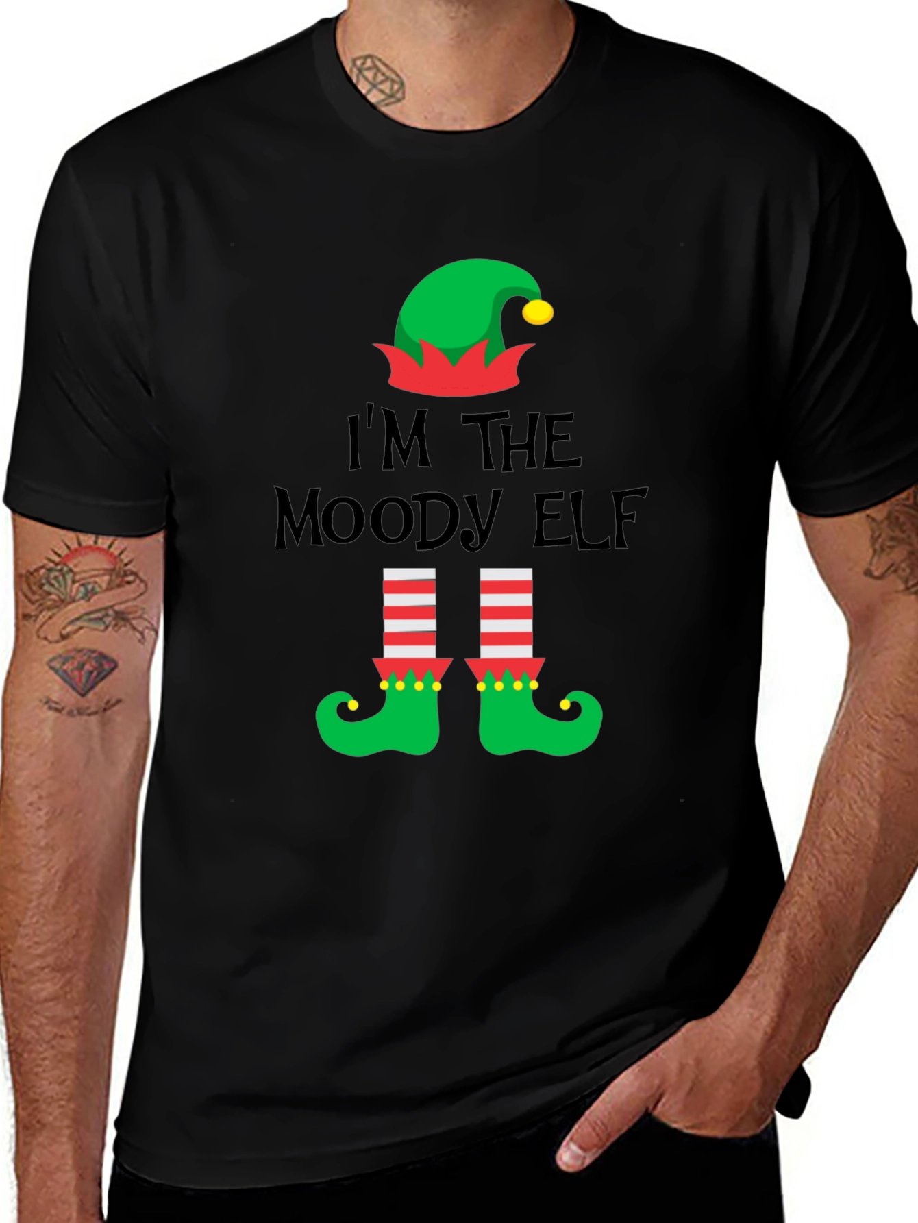 Moody Elf Christmas T-Shirt