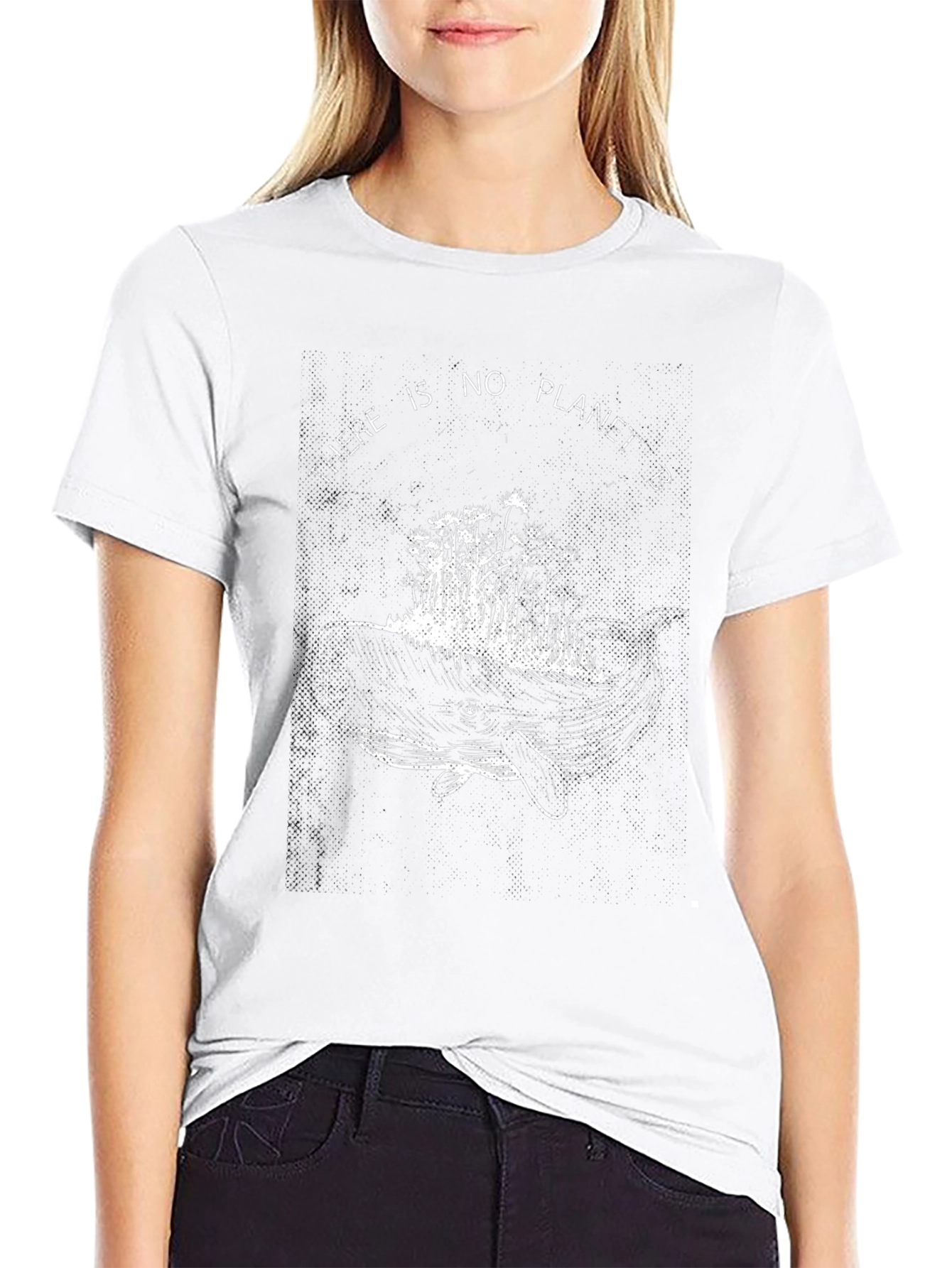 Planet B Whale Graphic Tee - Black