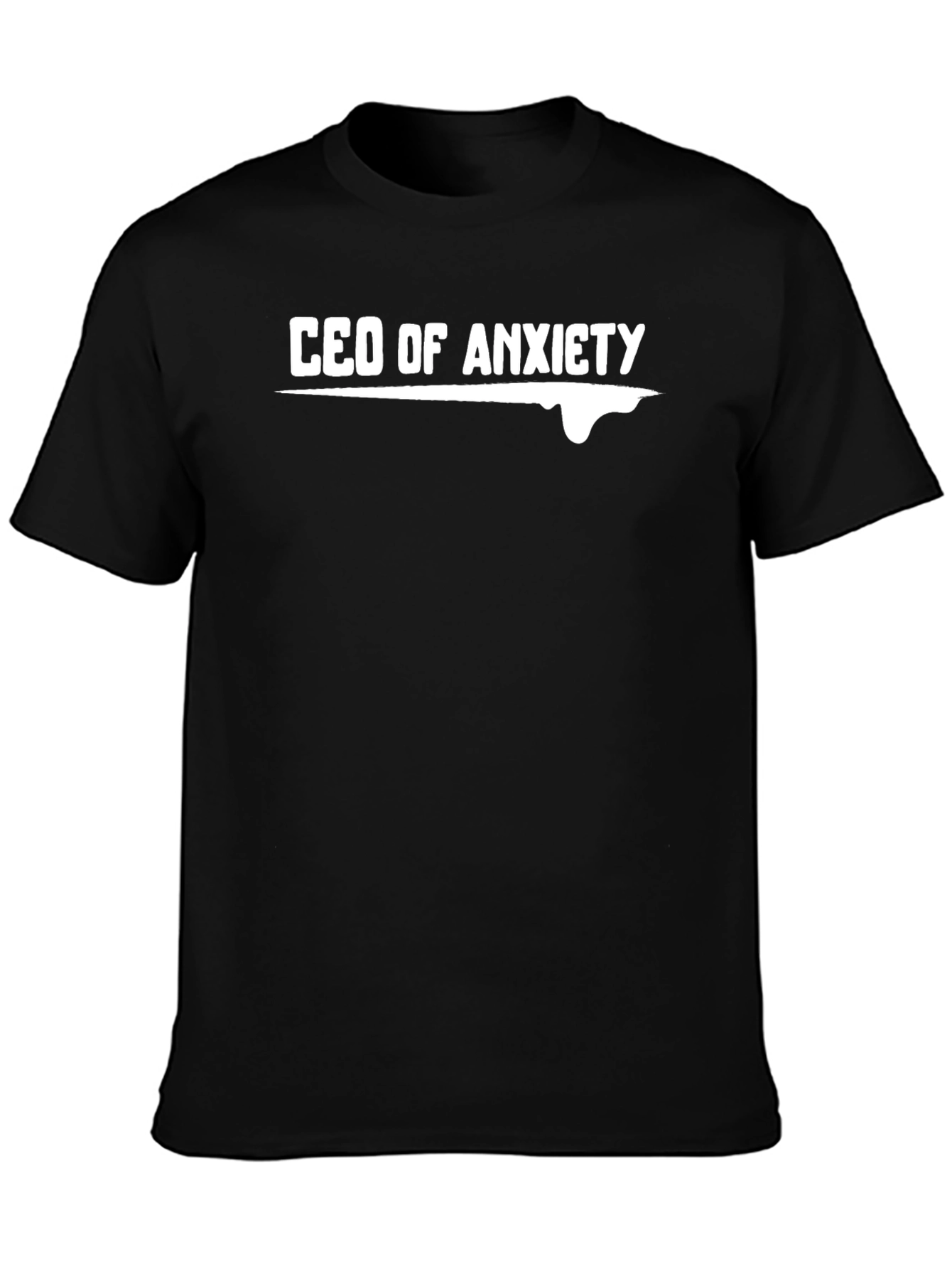 CEO of Anxiety Black Graphic Tee
