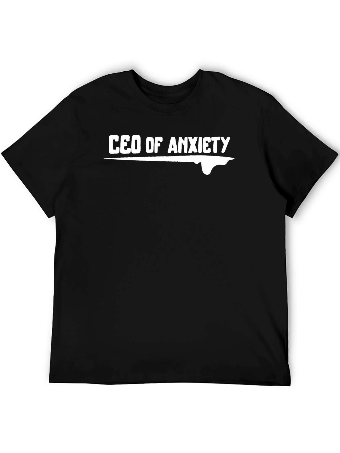 CEO of Anxiety Black Graphic Tee