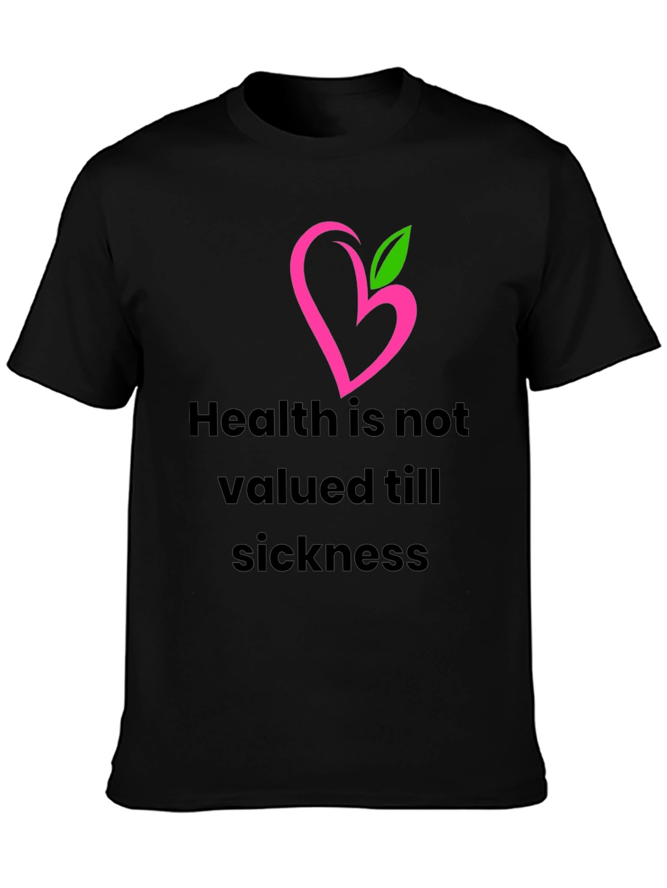 Health Matters Black T-Shirt