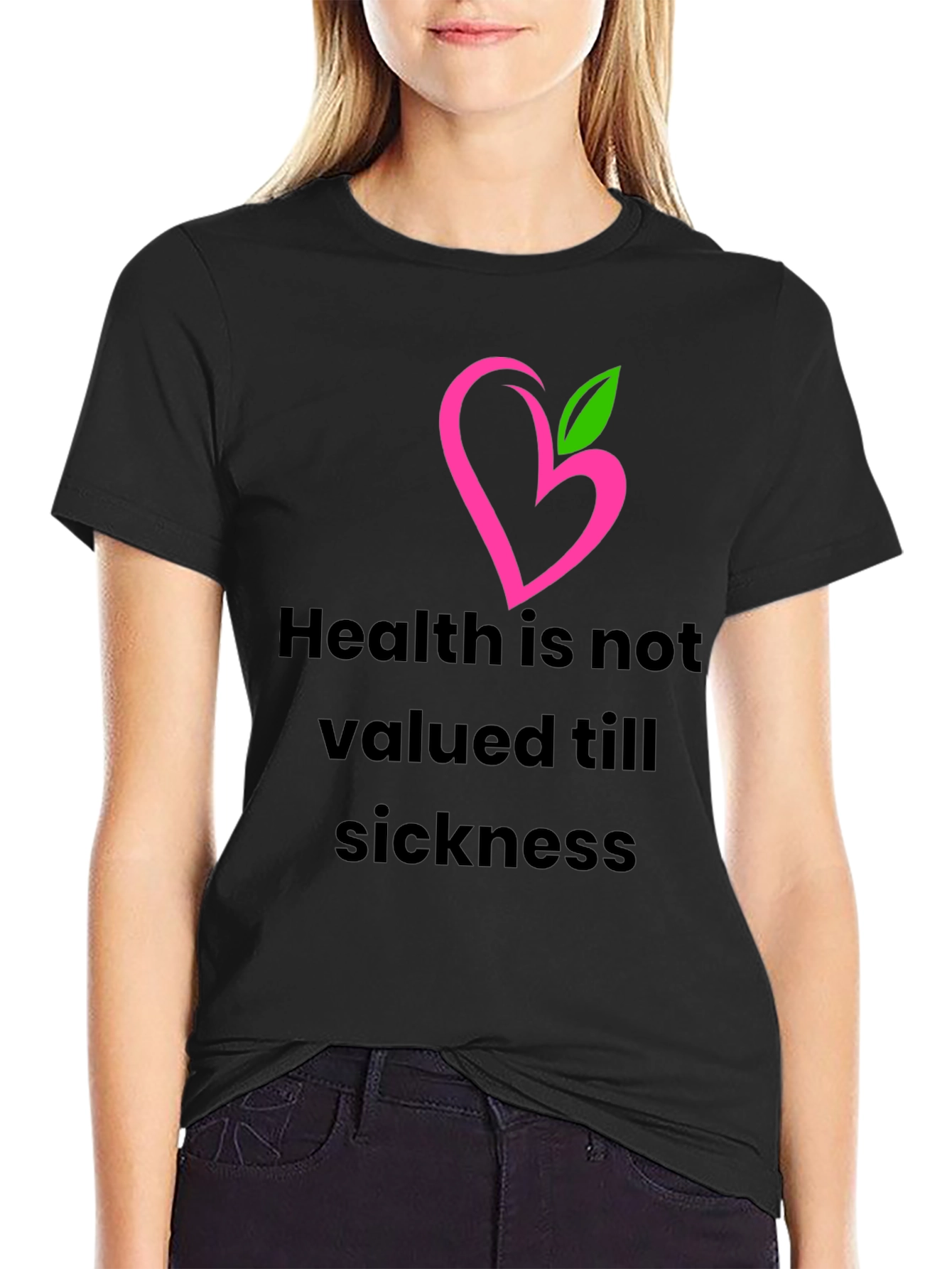 Health Matters Black T-Shirt