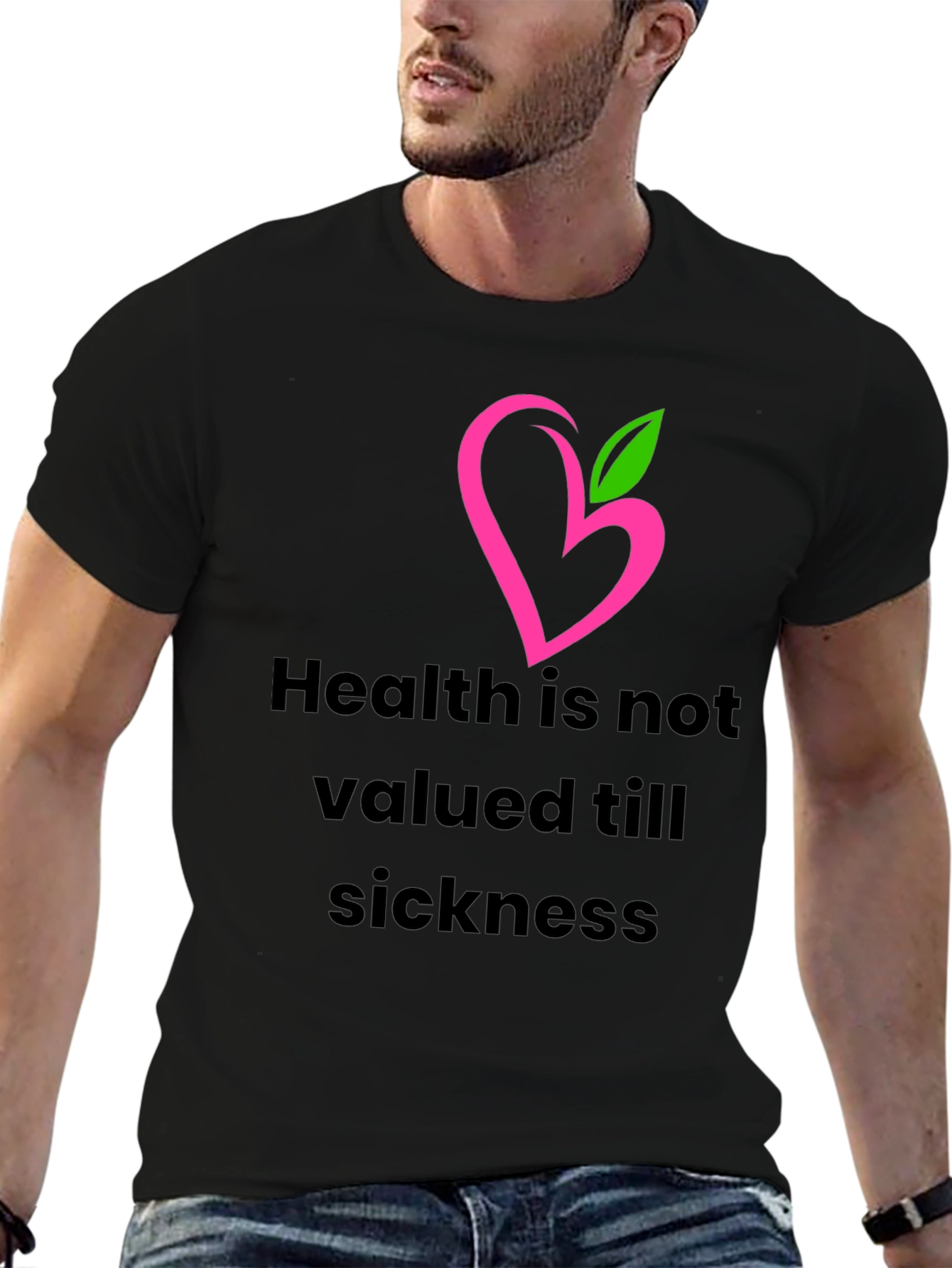 Health Matters Black T-Shirt