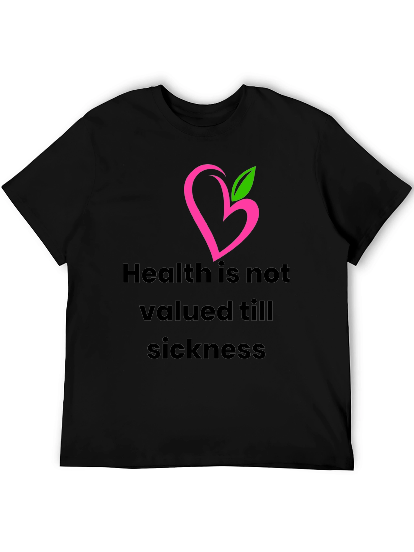 Health Matters Black T-Shirt