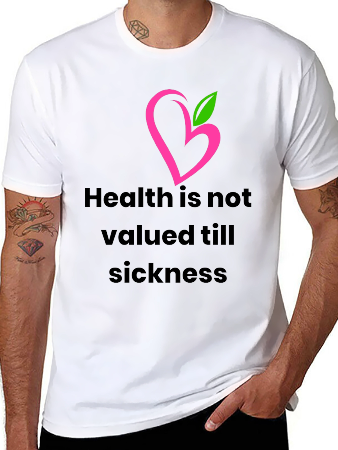 Health Matters Black T-Shirt