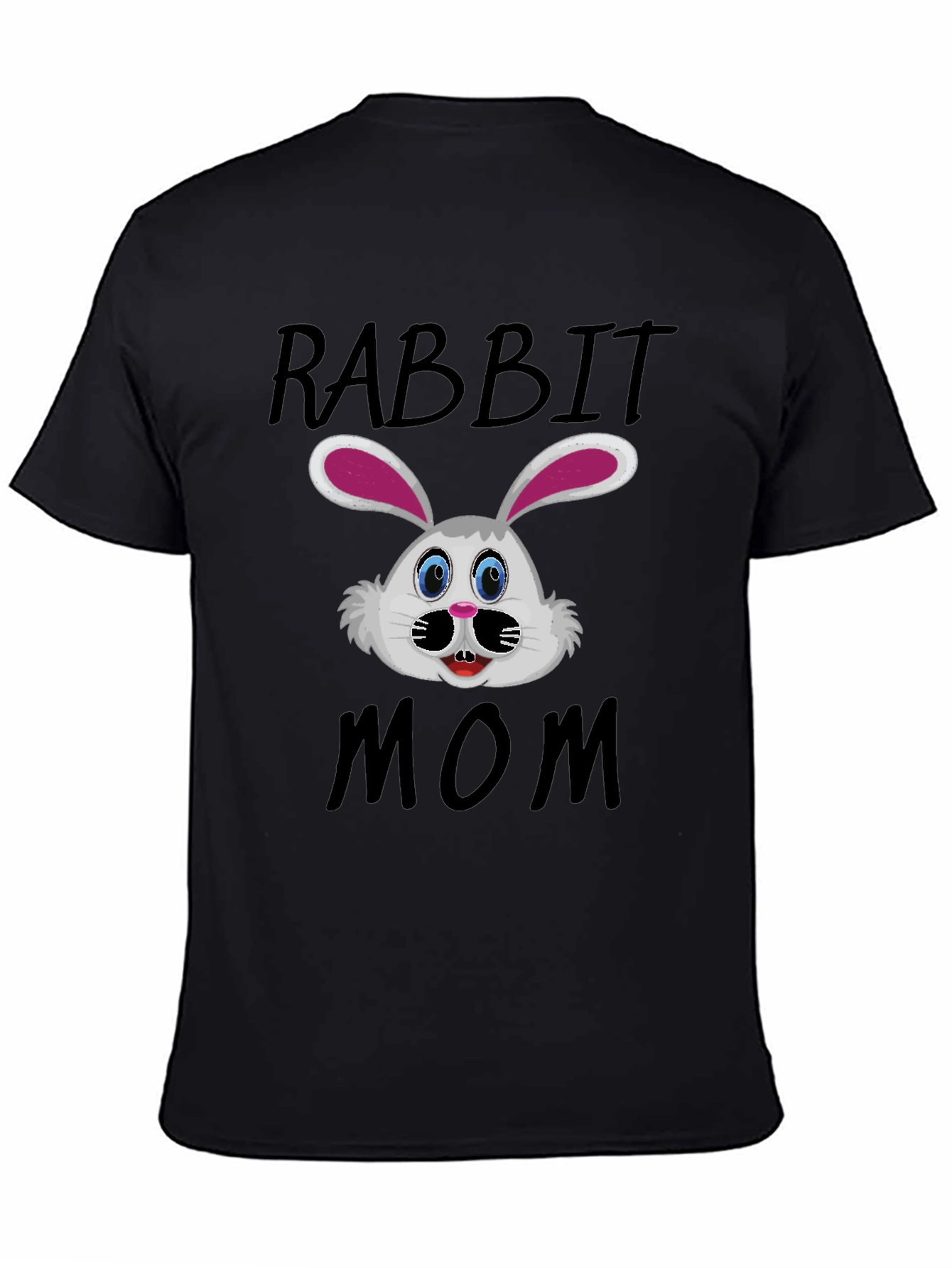 Rabbit Mom Graphic T-Shirt - Cute Bunny Design