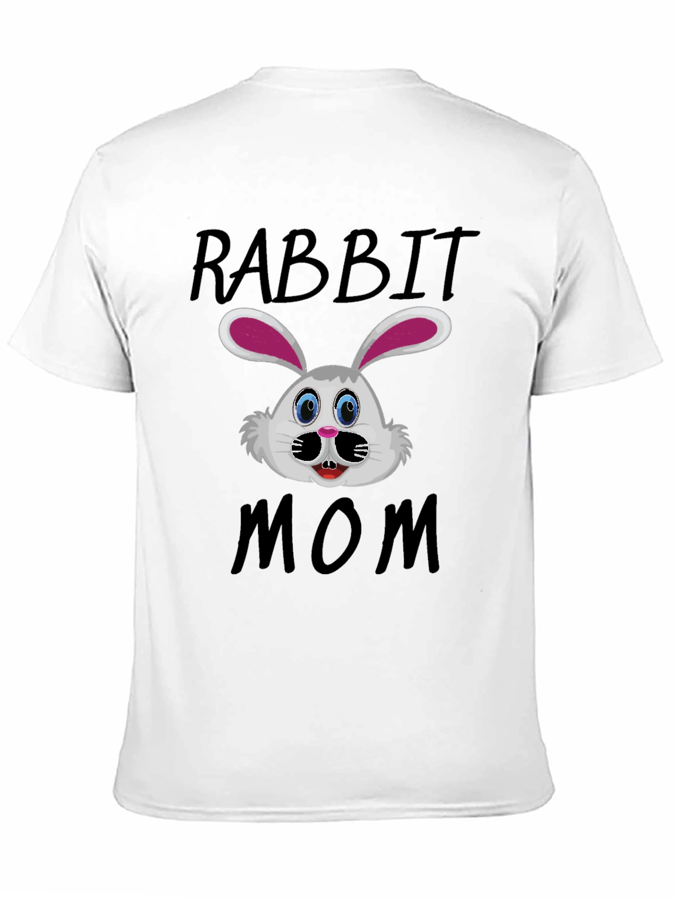 Rabbit Mom Graphic T-Shirt - Cute Bunny Design