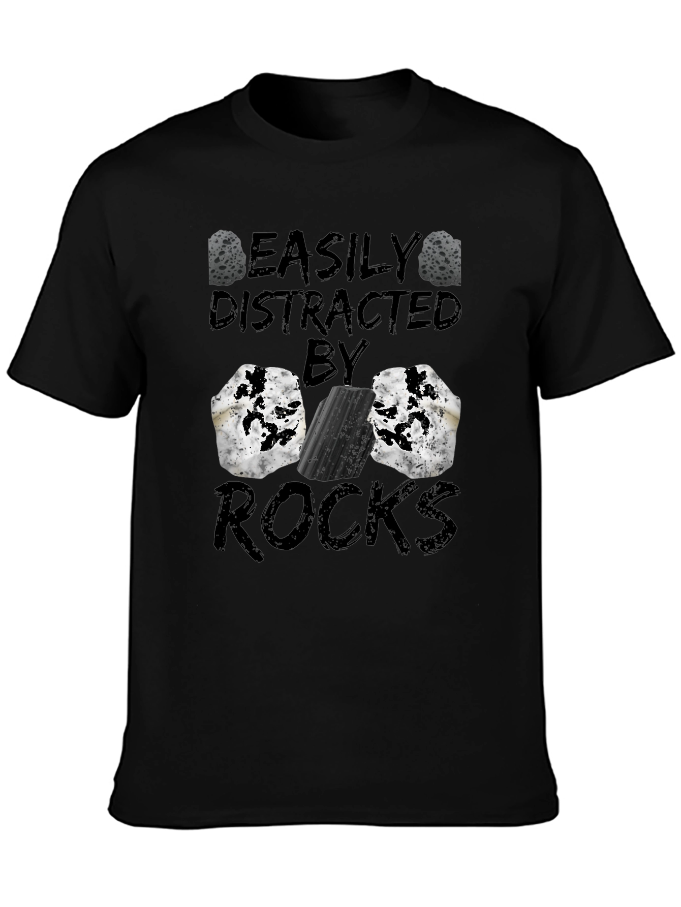Easily Distracted by Rocks Graphic Tee