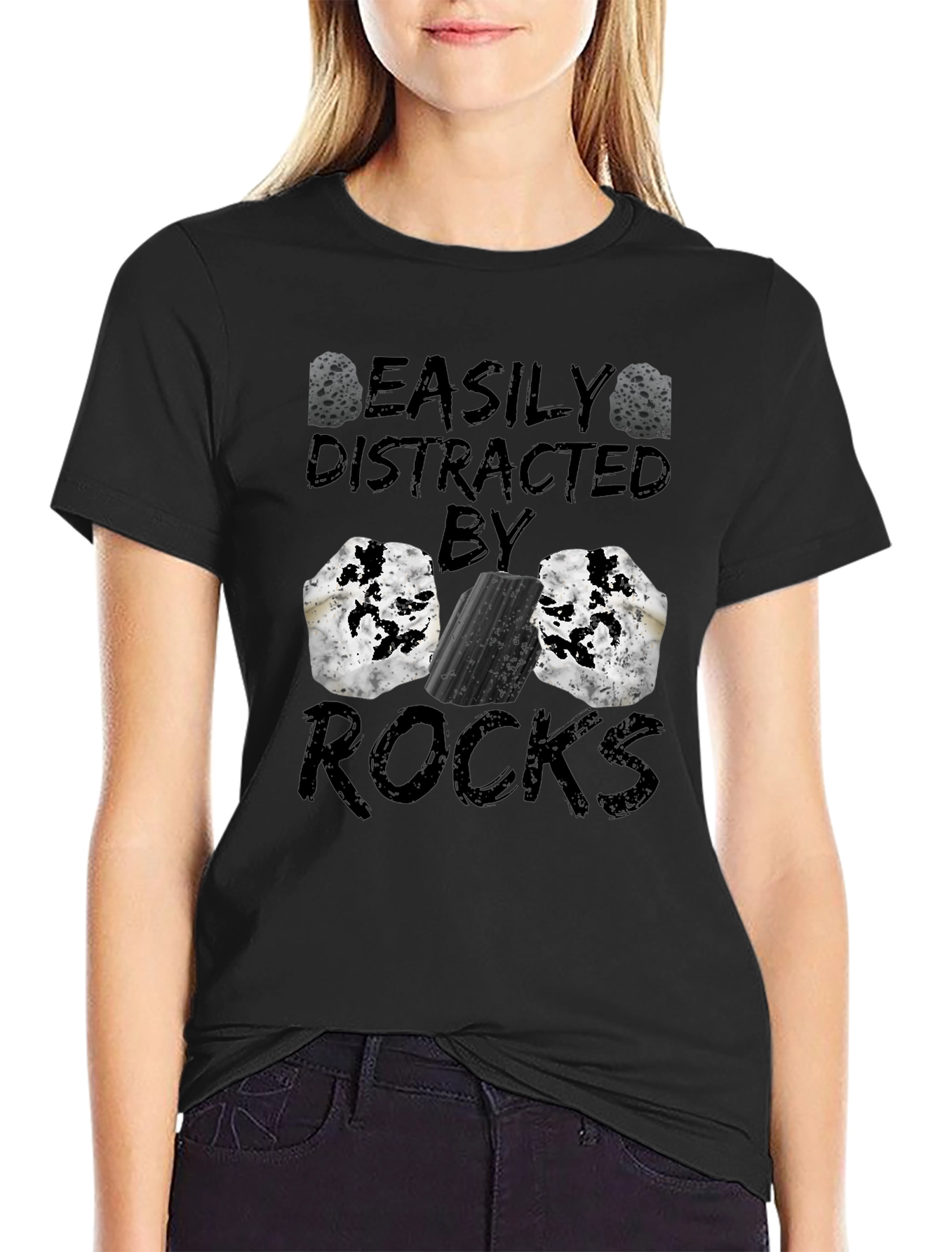 Easily Distracted by Rocks Graphic Tee