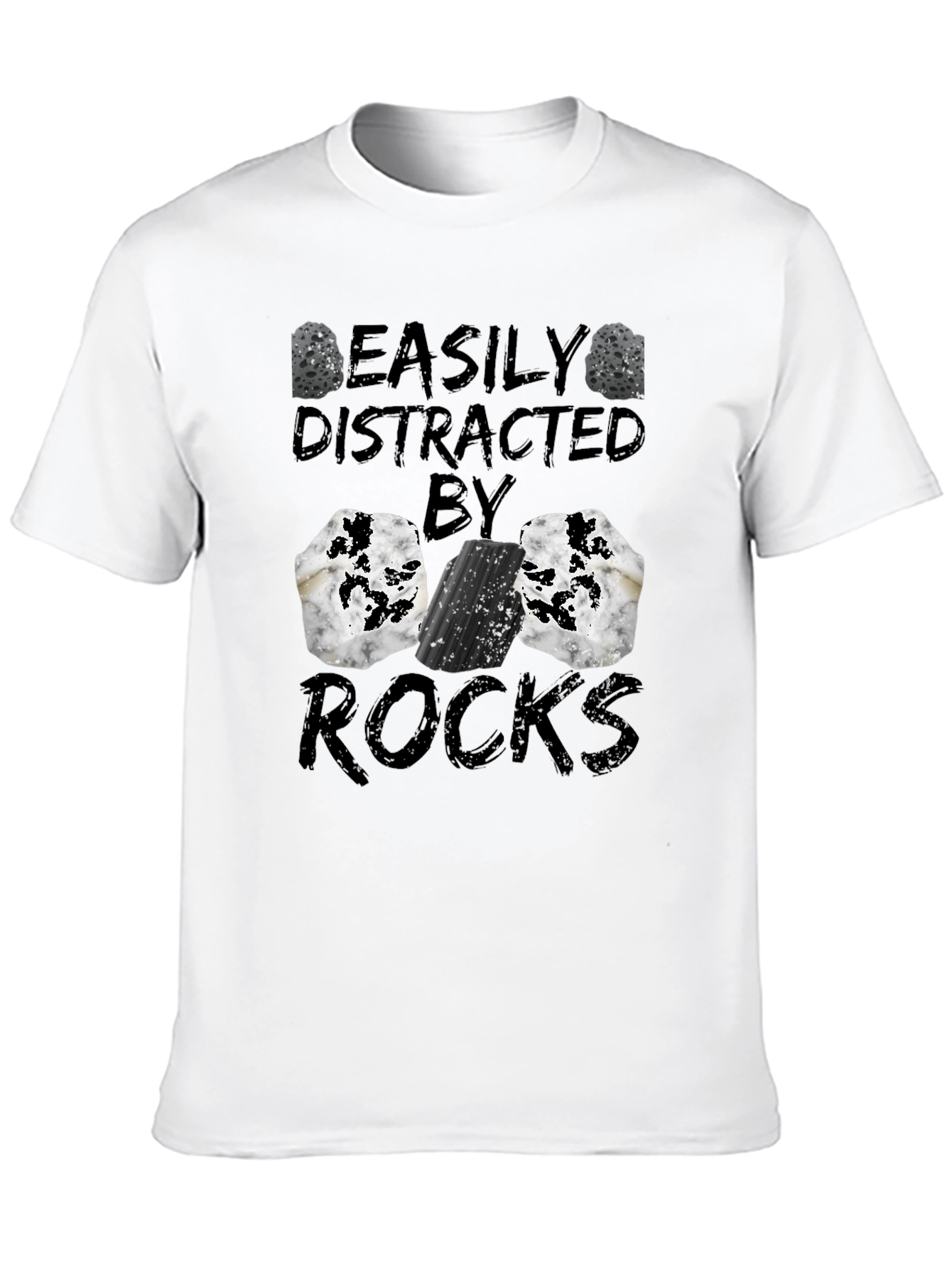 Easily Distracted by Rocks Graphic Tee