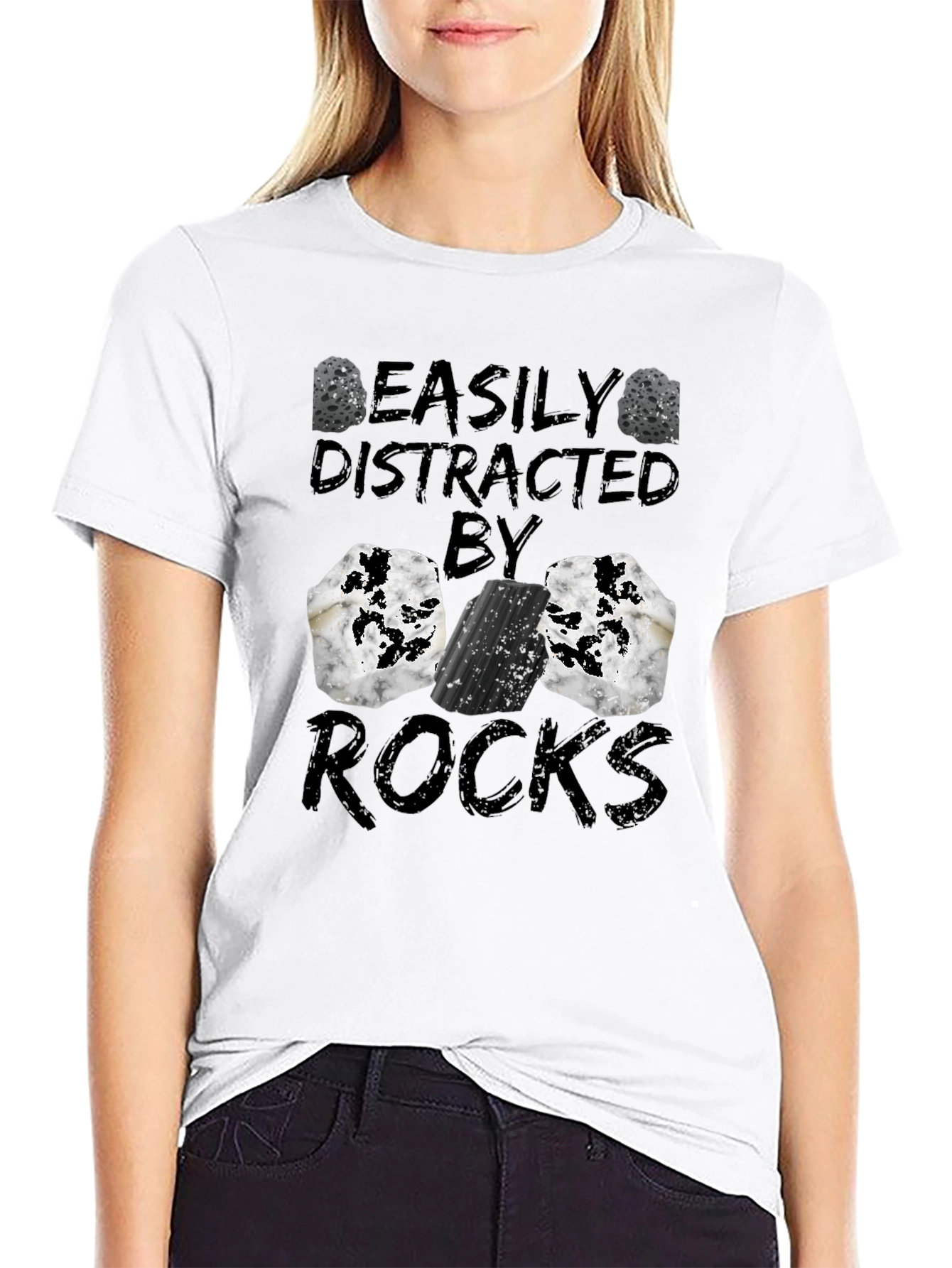 Easily Distracted by Rocks Graphic Tee