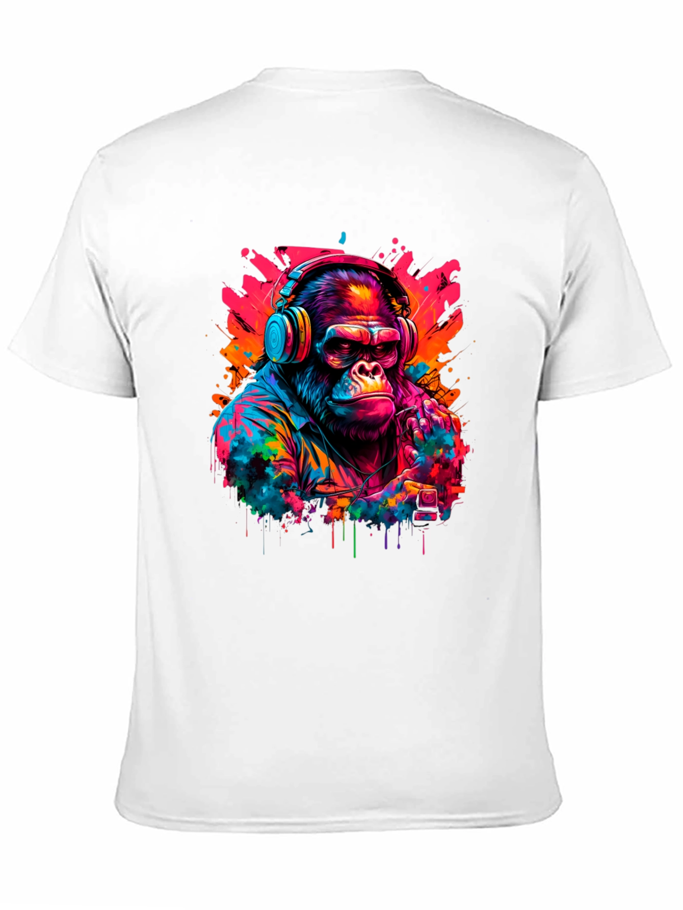 Cool Gorilla DJ Graphic T-Shirt