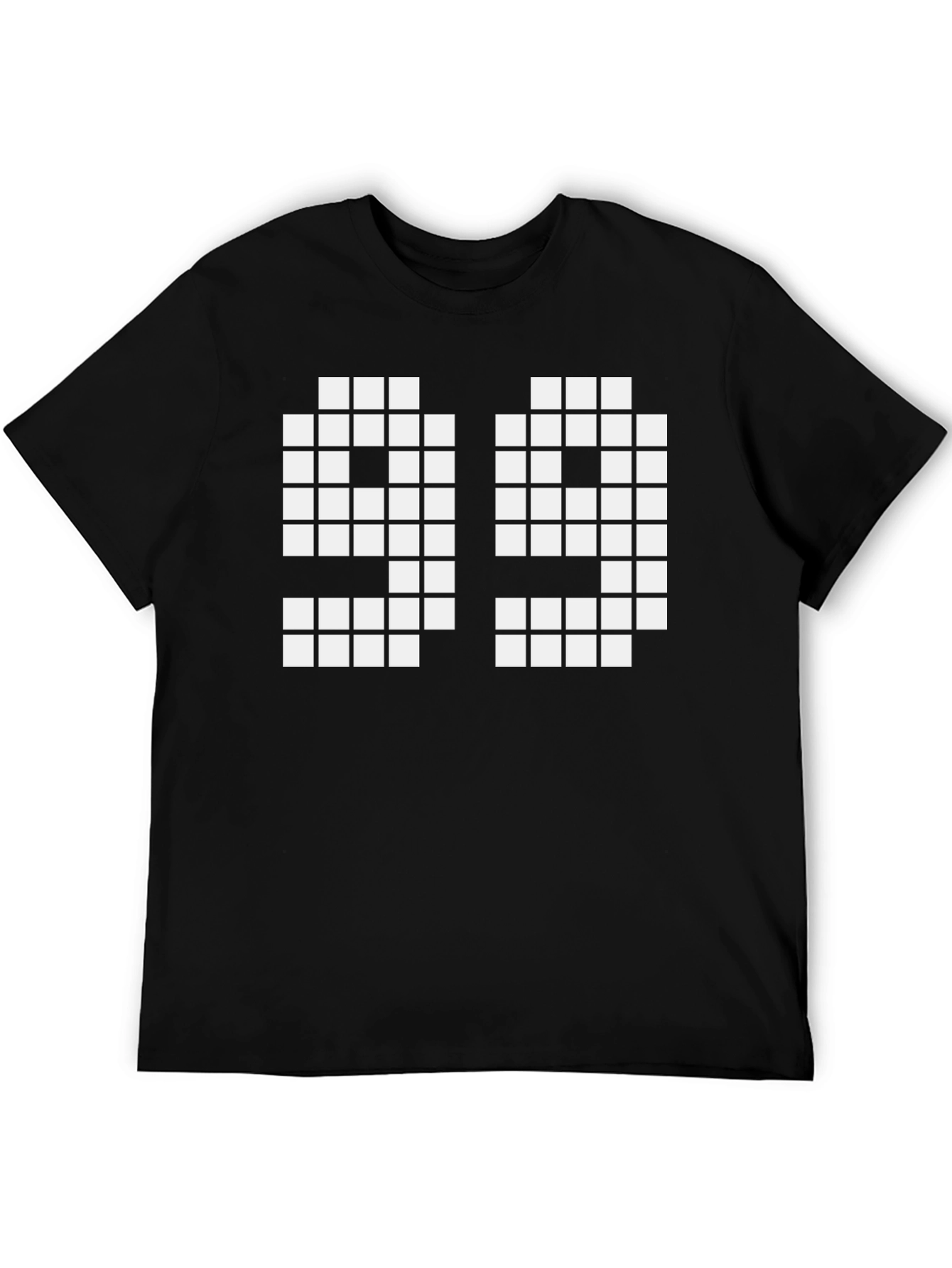 Pixel 99 Graphic T-Shirt - Black Cotton Tee