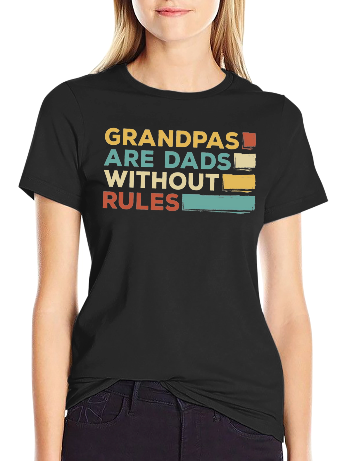 Grandpas Are Dads Without Rules Graphic Tee