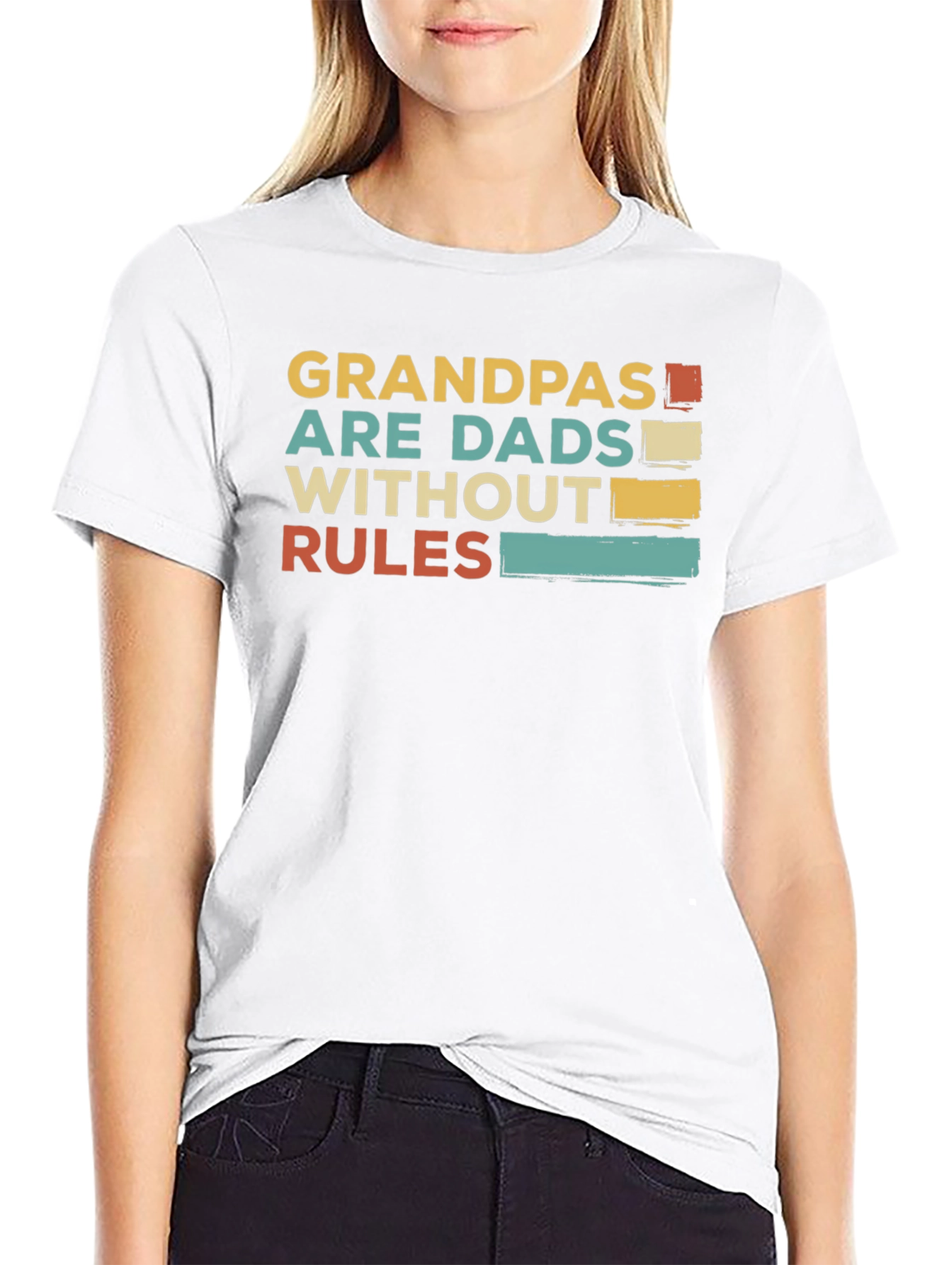 Grandpas Are Dads Without Rules Graphic Tee