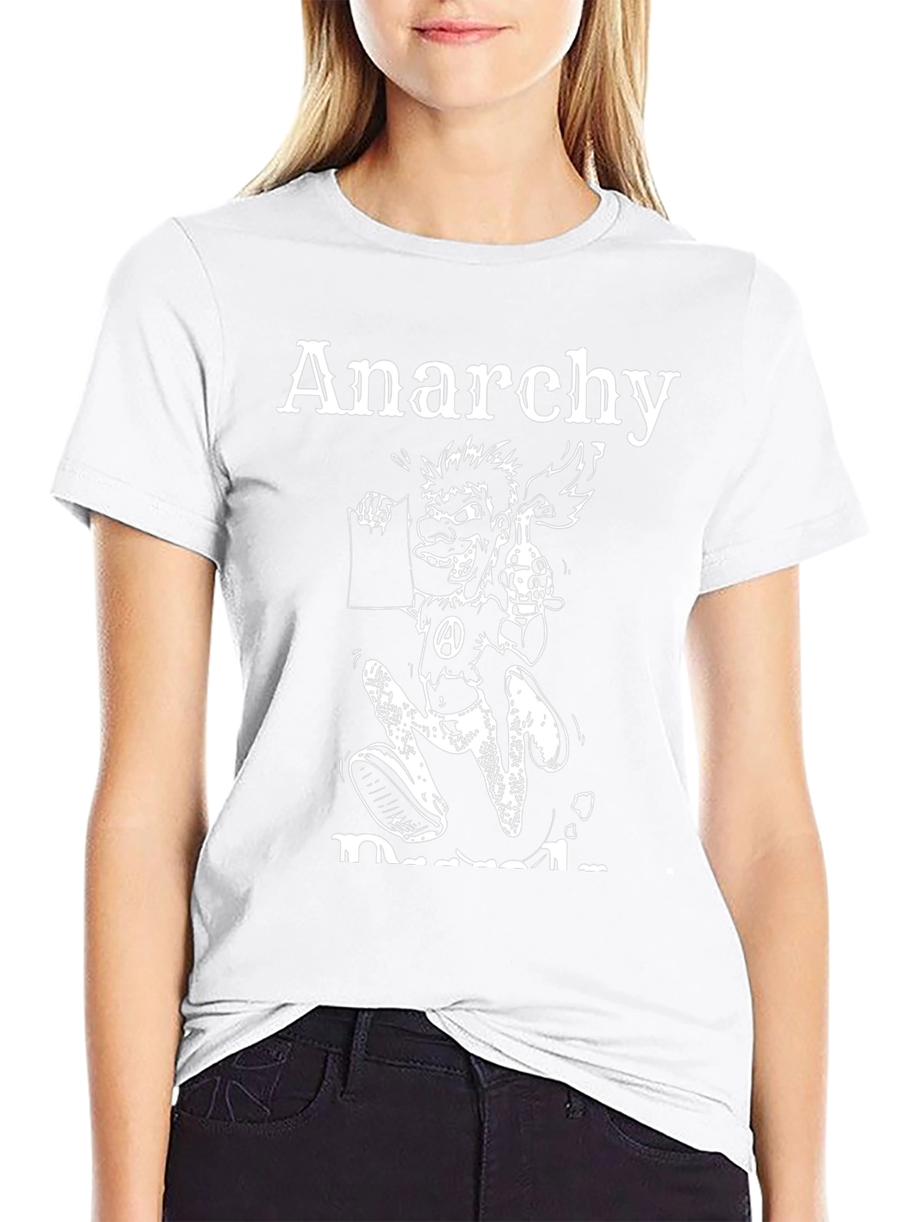 Anarchy T-Shirt - Cartoon Character Graphic Tee