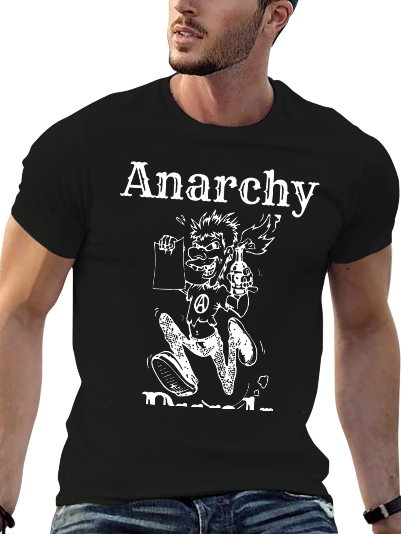 Anarchy T-Shirt - Cartoon Character Graphic Tee