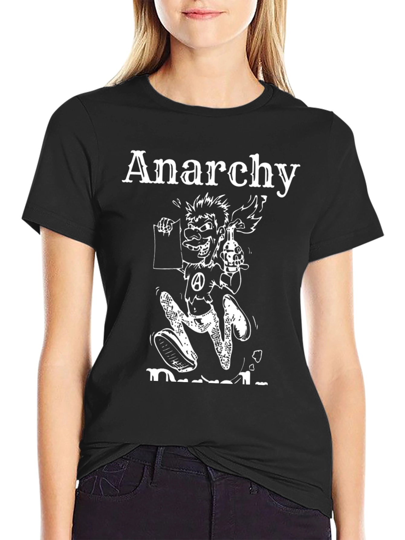Anarchy T-Shirt - Cartoon Character Graphic Tee