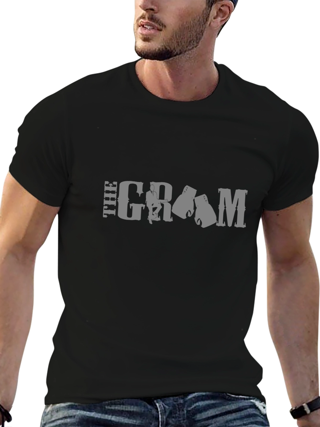 The Gram Black T-Shirt - Boxing Design