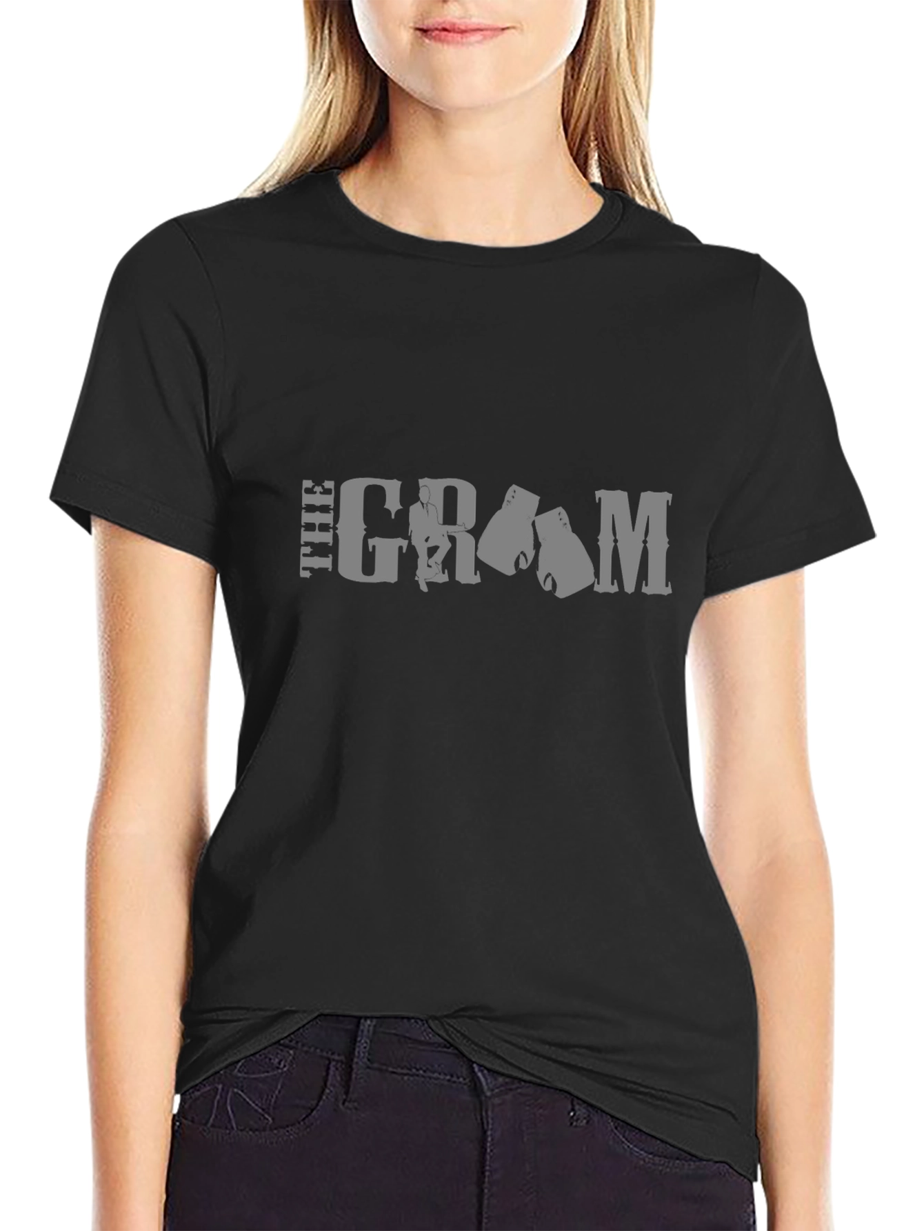 The Gram Black T-Shirt - Boxing Design