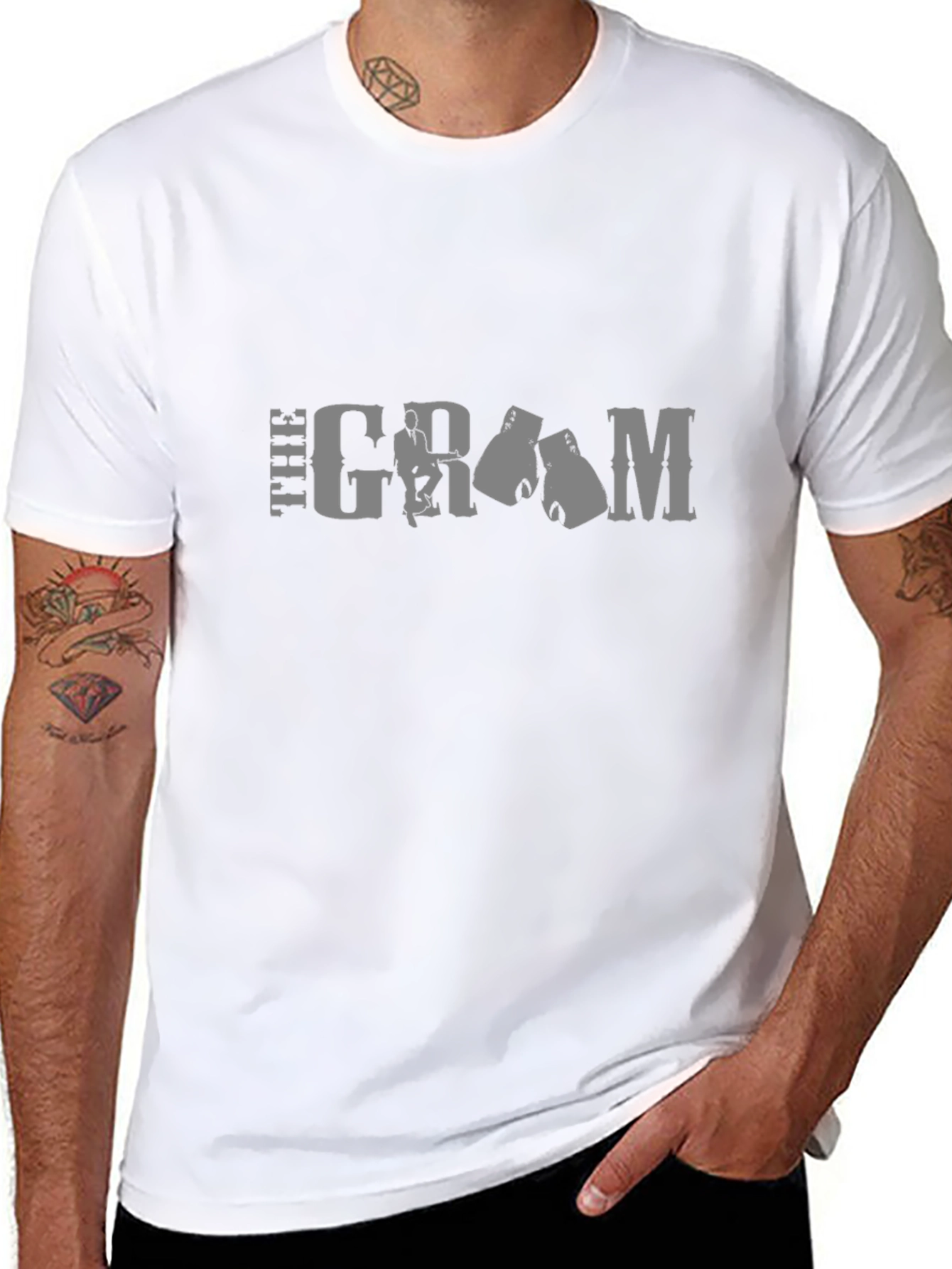 The Gram Black T-Shirt - Boxing Design