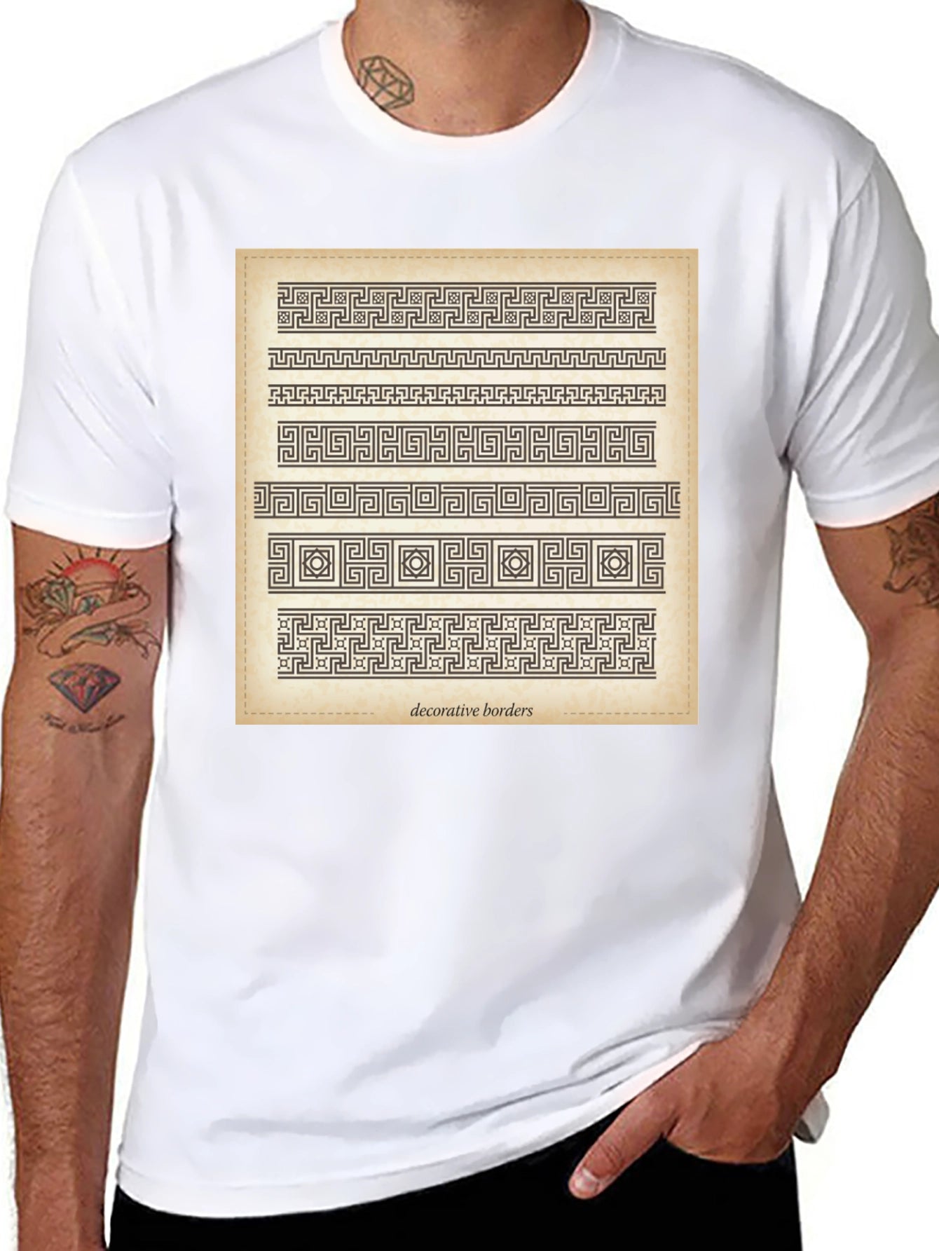 Greek Key Decorative Borders T-Shirt