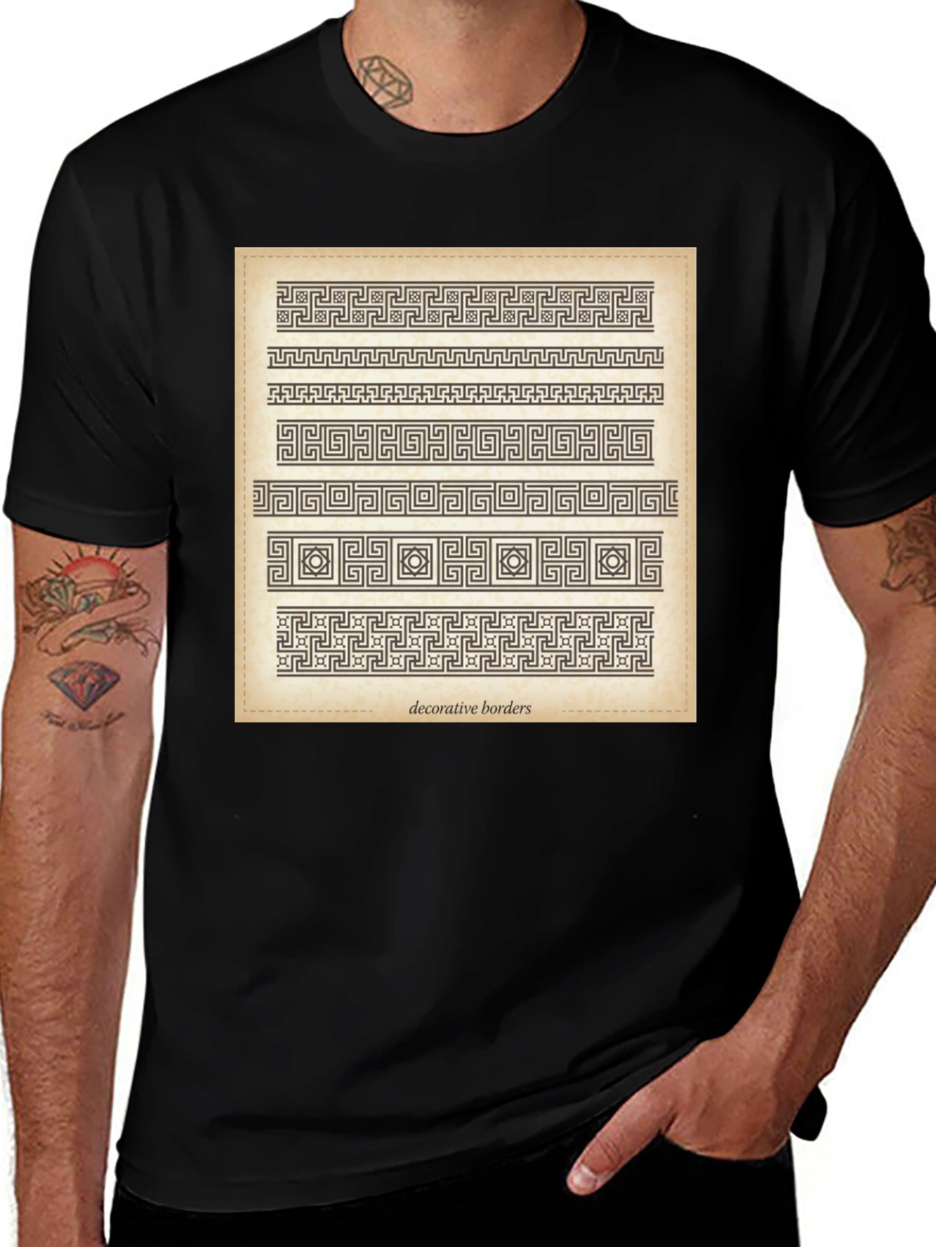 Greek Key Decorative Borders T-Shirt