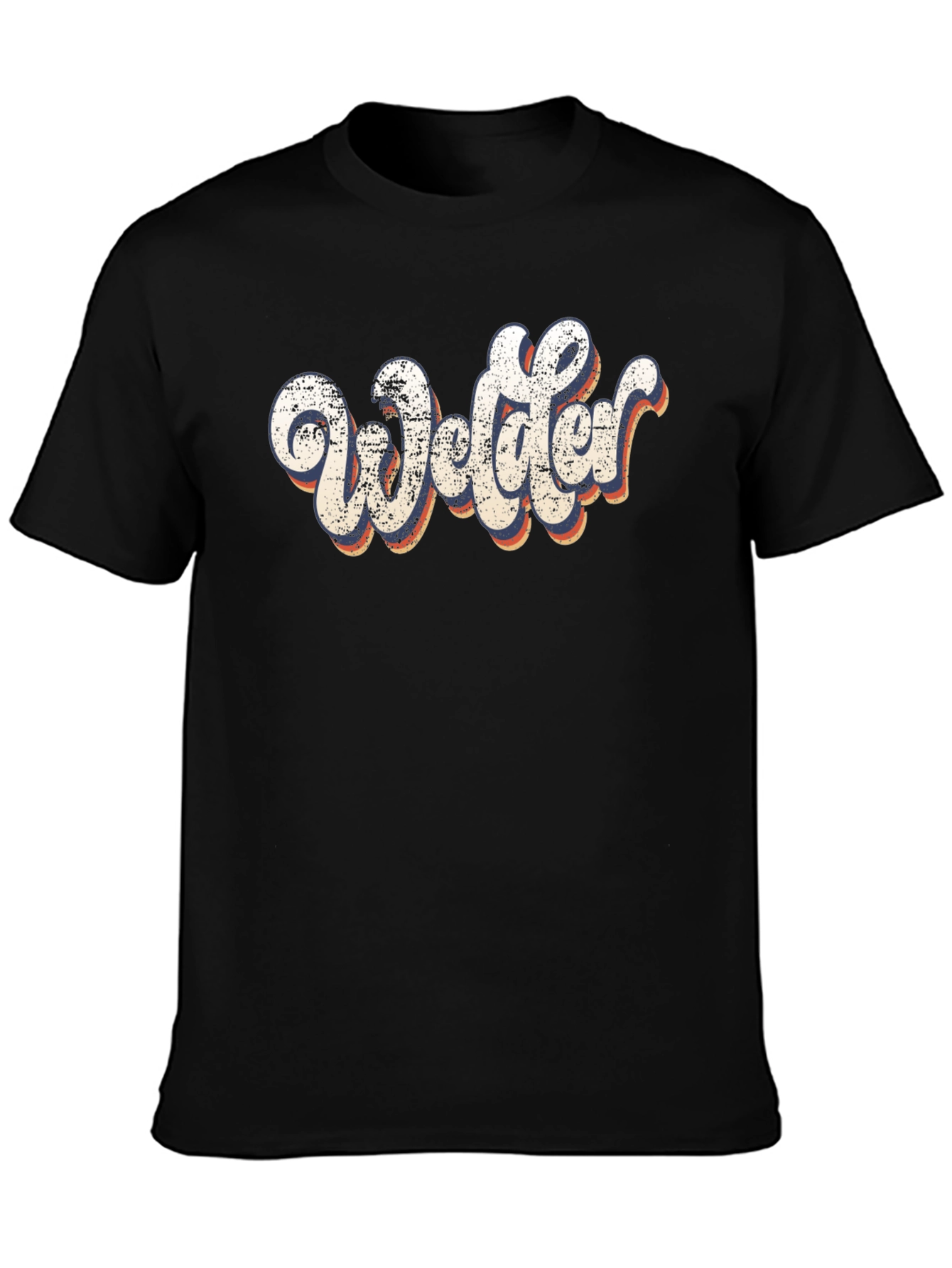 Retro Welder Graphic Tee - Black
