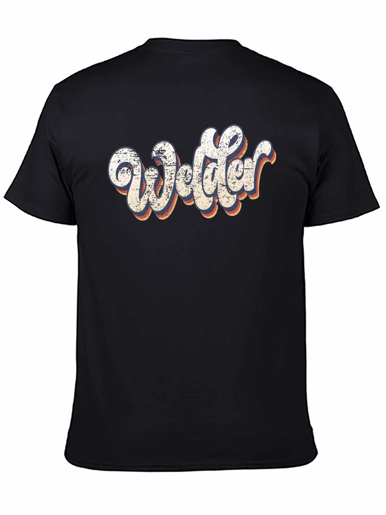 Retro Welder Graphic Tee - Black