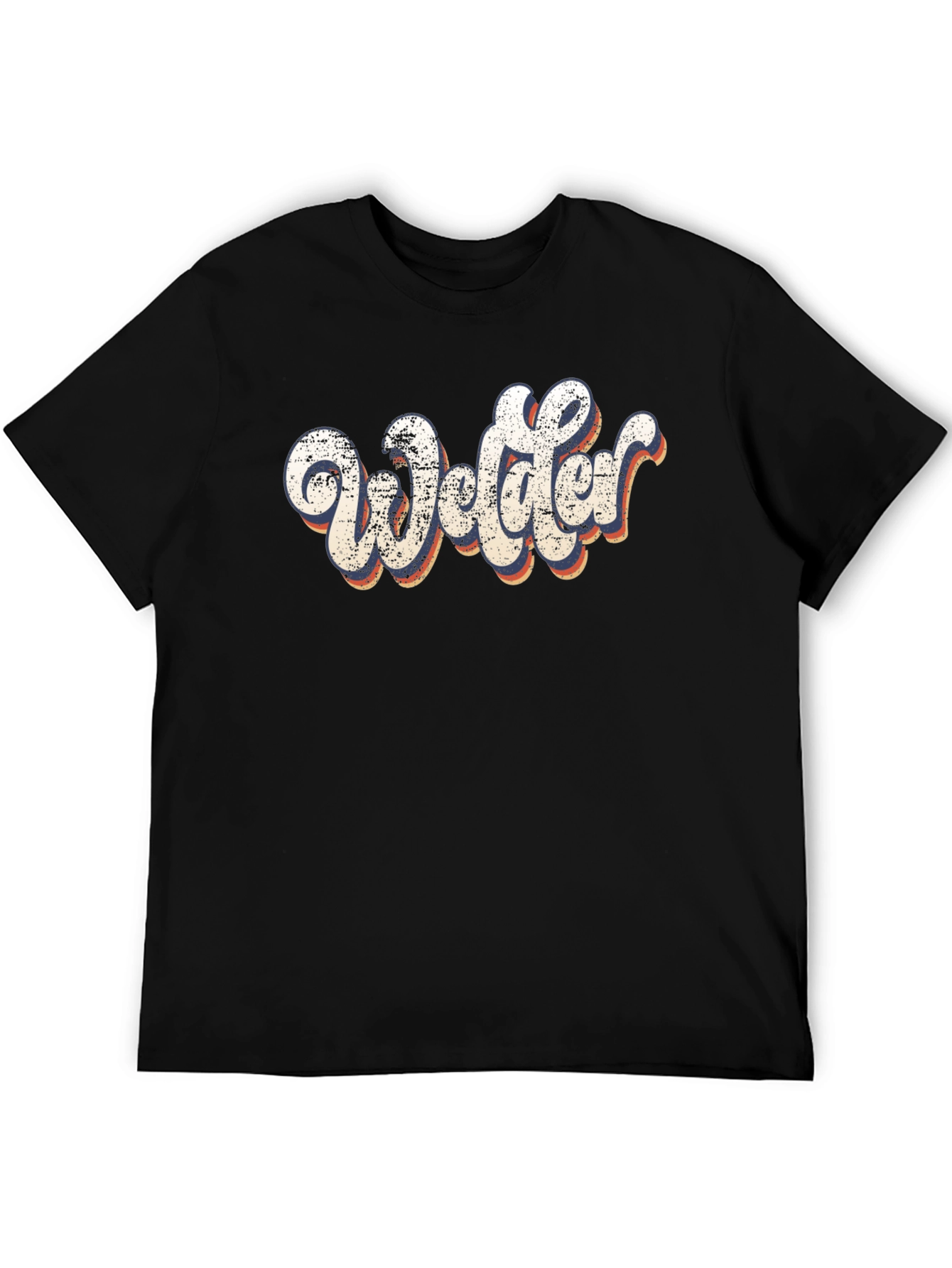 Retro Welder Graphic Tee - Black