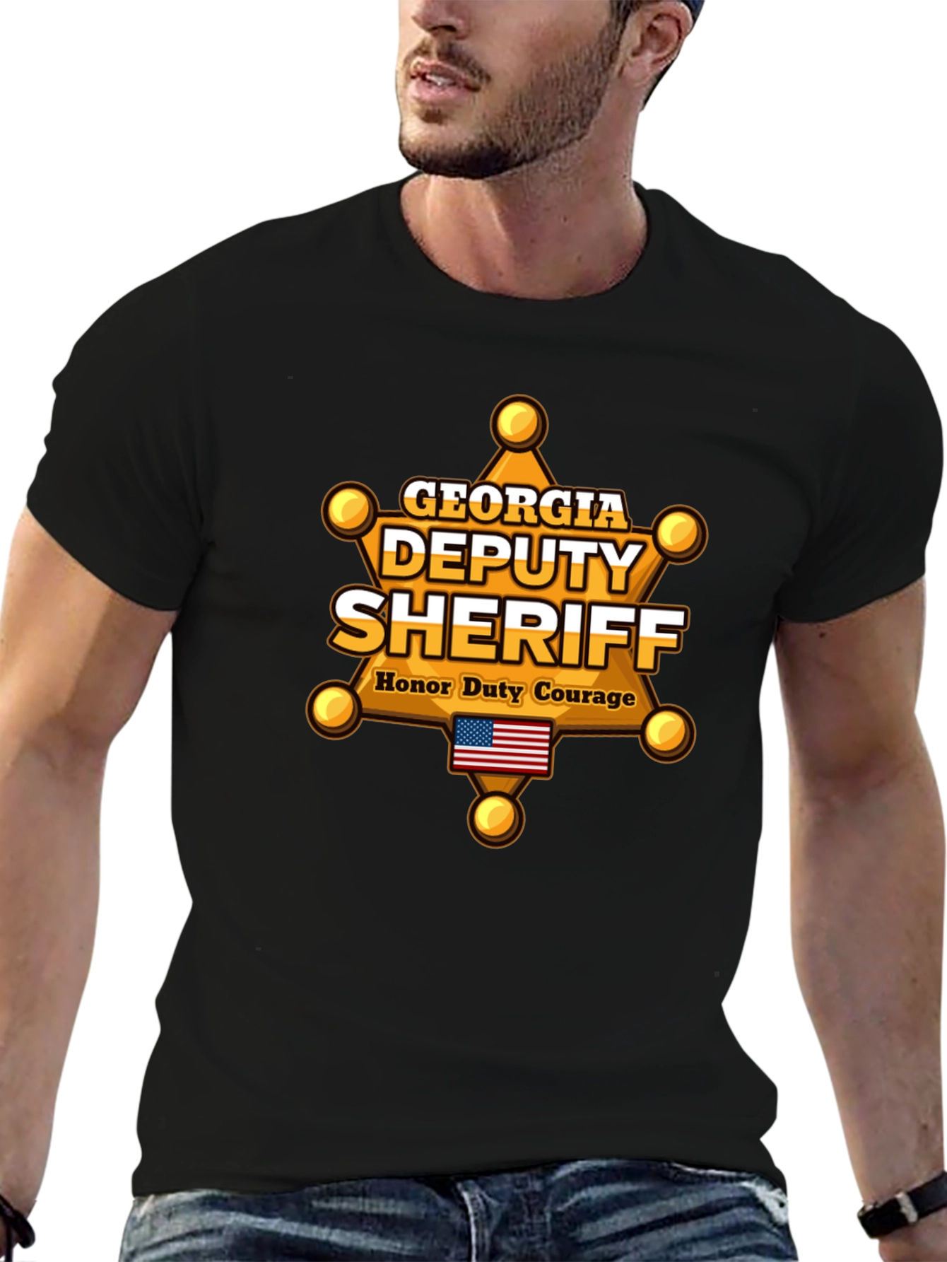 Georgia Deputy Sheriff T-Shirt Honor Duty Courage
