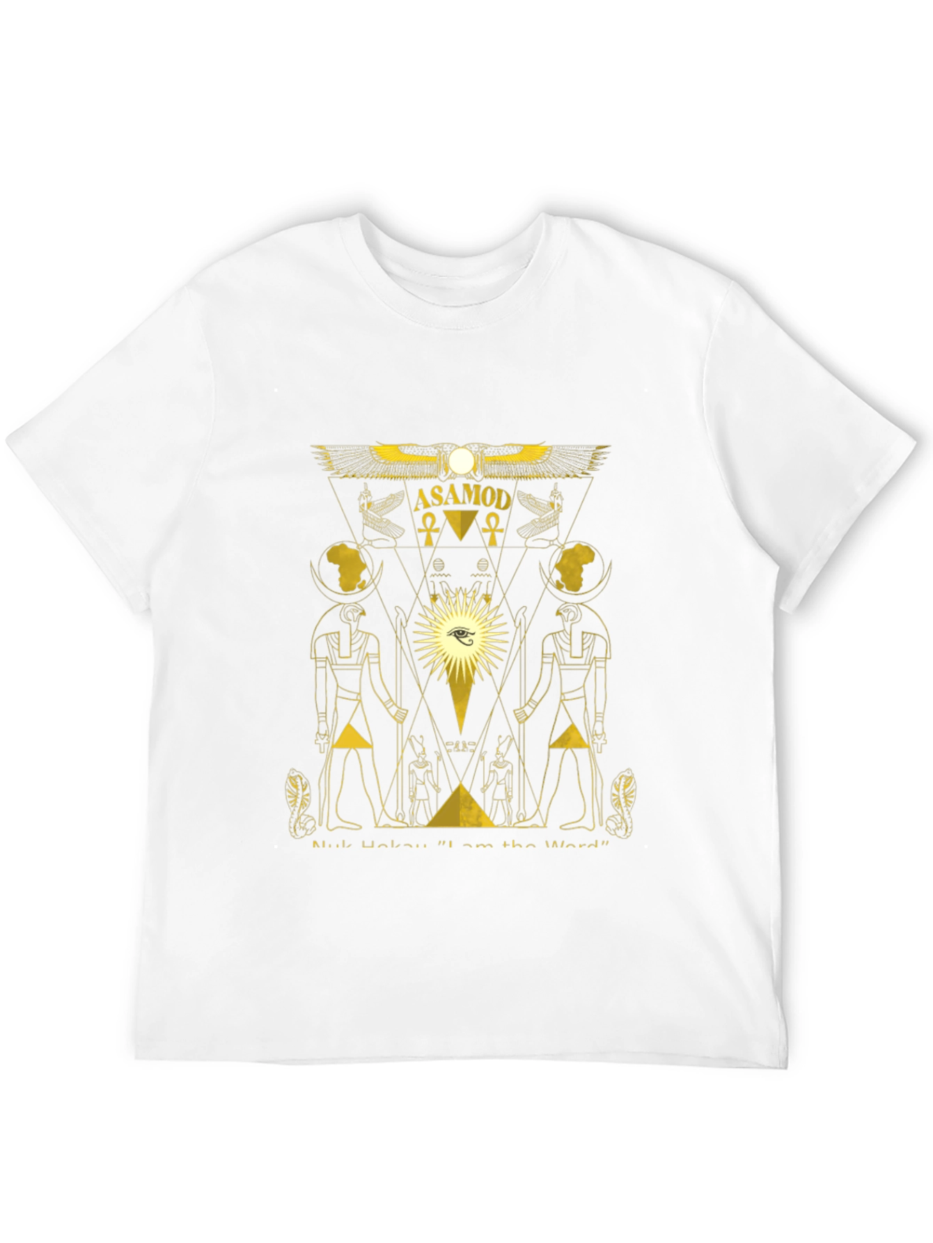 Asamod Graphic Tee - Egyptian Inspired Black T-Shirt