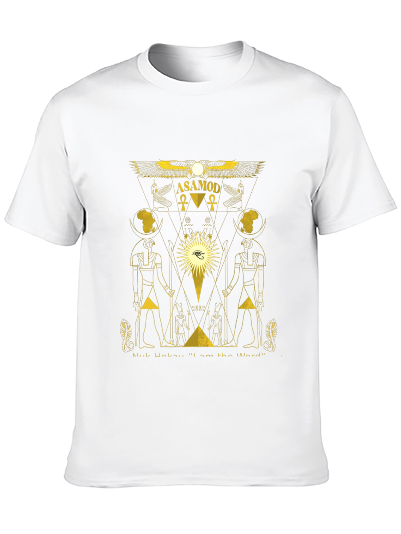 Asamod Graphic Tee - Egyptian Inspired Black T-Shirt