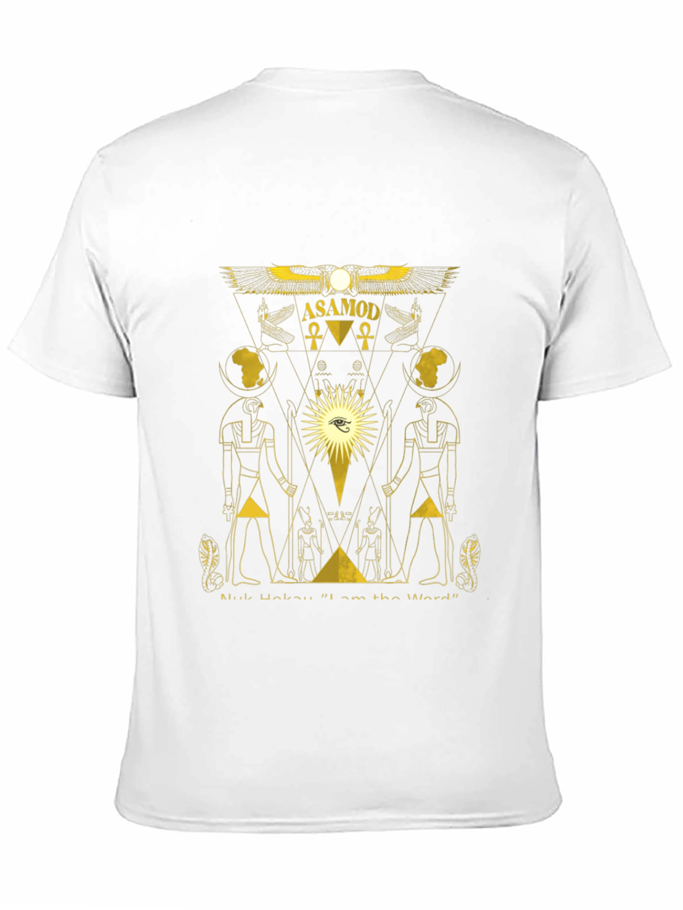 Asamod Graphic Tee - Egyptian Inspired Black T-Shirt