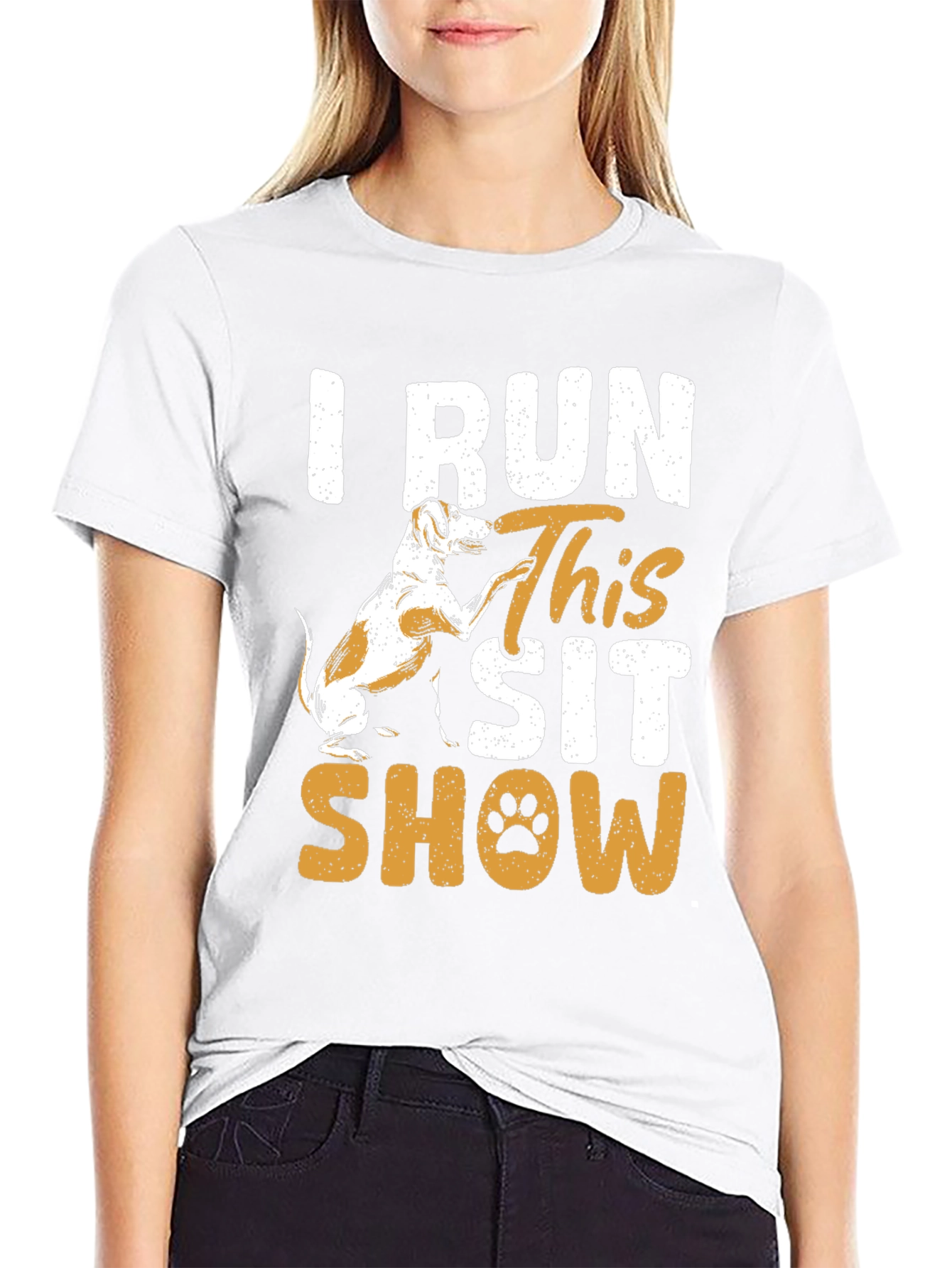 I Run This Sit Show Dog Graphic Tee