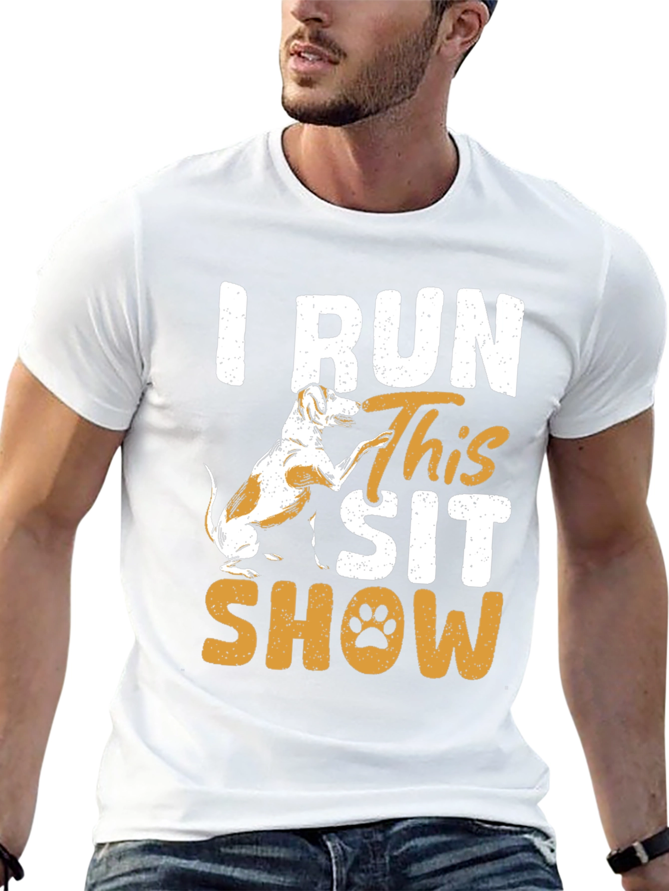 I Run This Sit Show Dog Graphic Tee