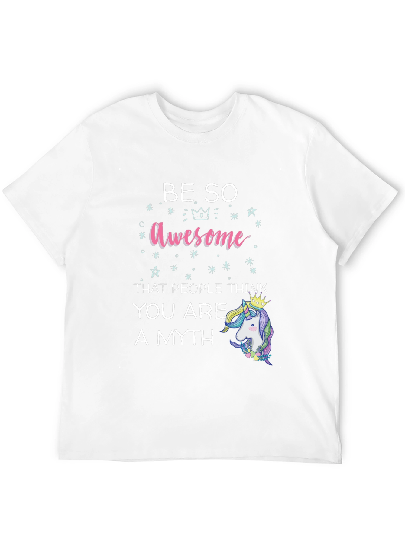 Be So Awesome Unicorn Graphic T-Shirt
