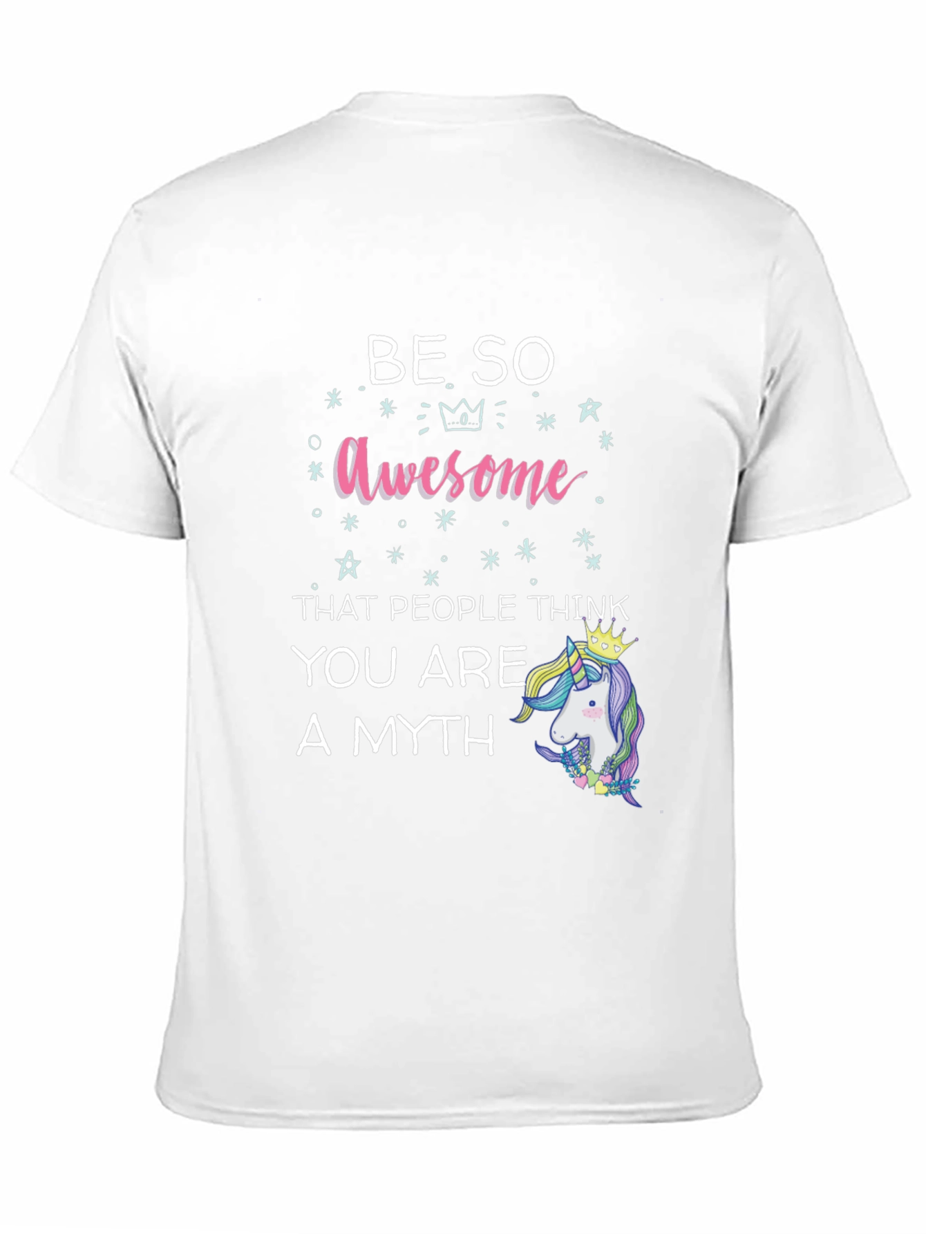 Be So Awesome Unicorn Graphic T-Shirt