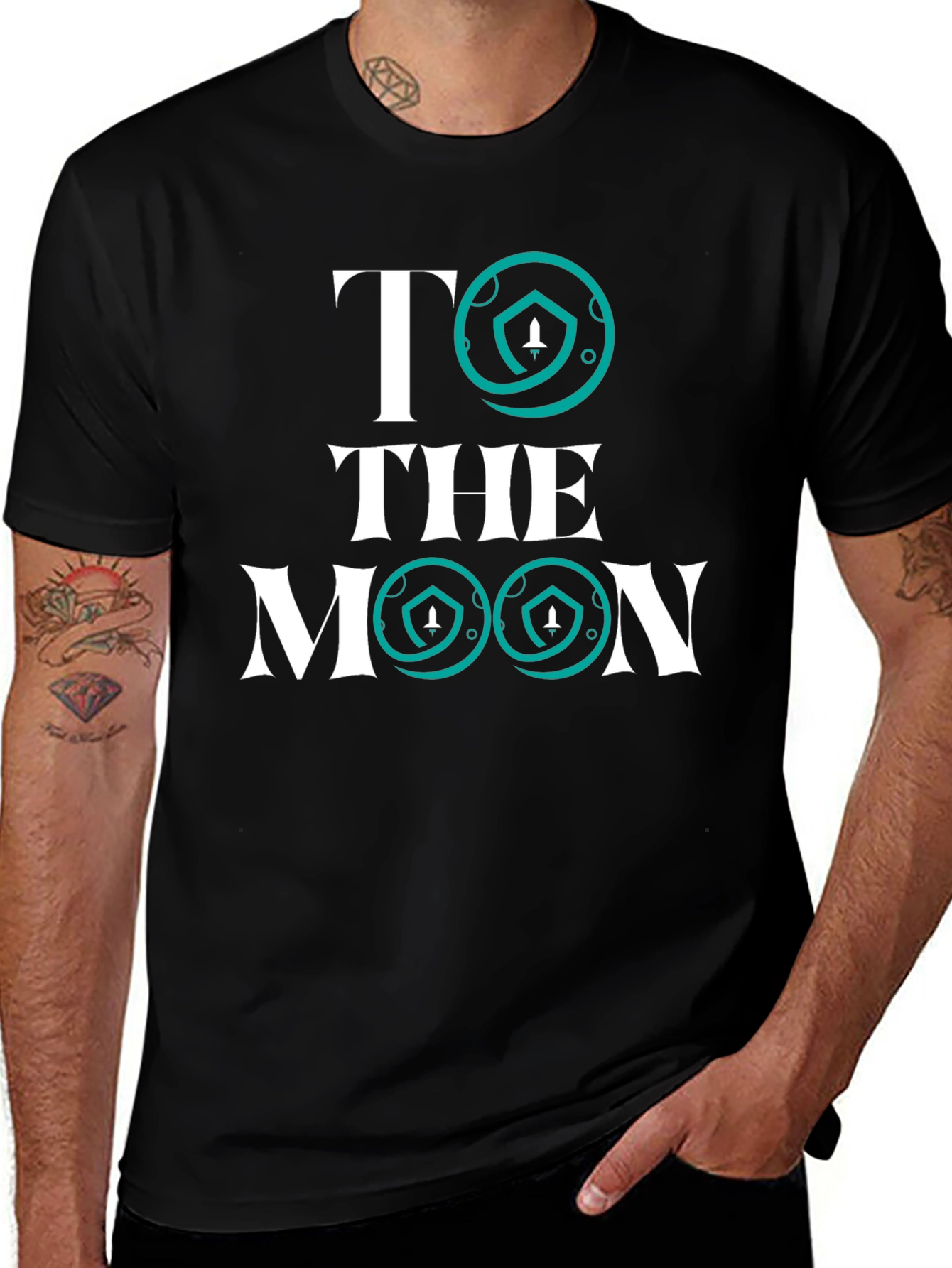 To the Moon Graphic Tee - Crypto Style!