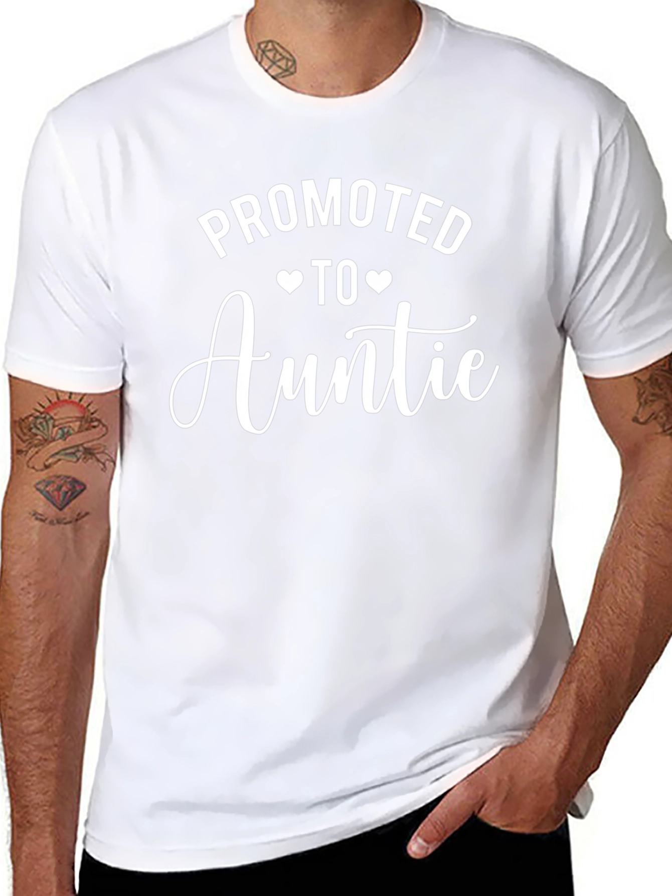 Promoted to Auntie T-Shirt - Cute Aunt Announcement Tee