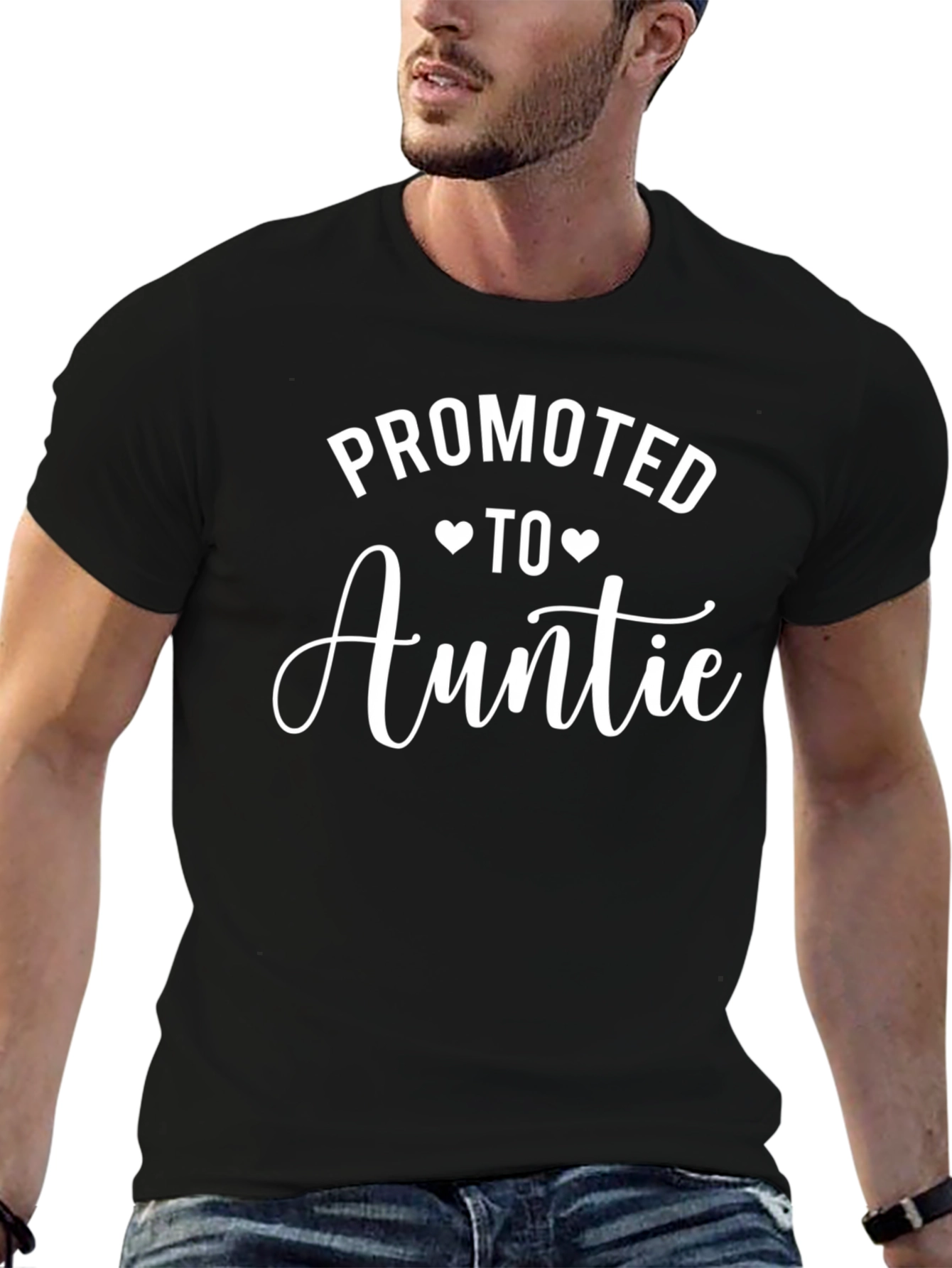 Promoted to Auntie T-Shirt - Cute Aunt Announcement Tee